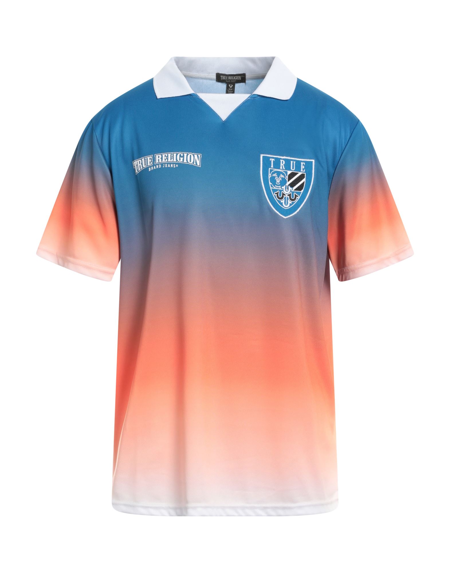 저지, 프린트, 자수 로고 장식, 타이다이, 폴로 칼라, 쇼트 슬리브, 포켓 없음, 세탁기로 세탁, 건조기 사용가능. 이미지