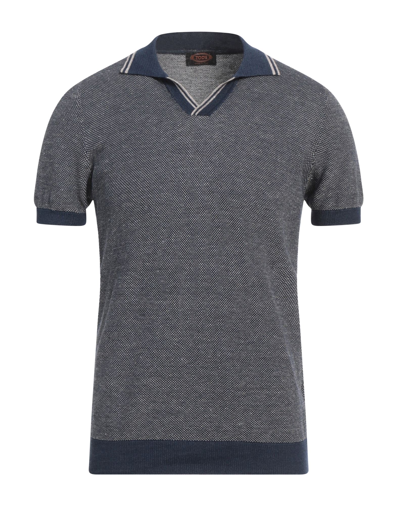 자카드 니트, 라이트웨이트 니트, 멀티컬러 패턴, 장식 부착 없음, 폴로 칼라, 쇼트 슬리브, 손세탁 또는 드라이클리닝, 표백 금지, 건조기 사용불가. 이미지