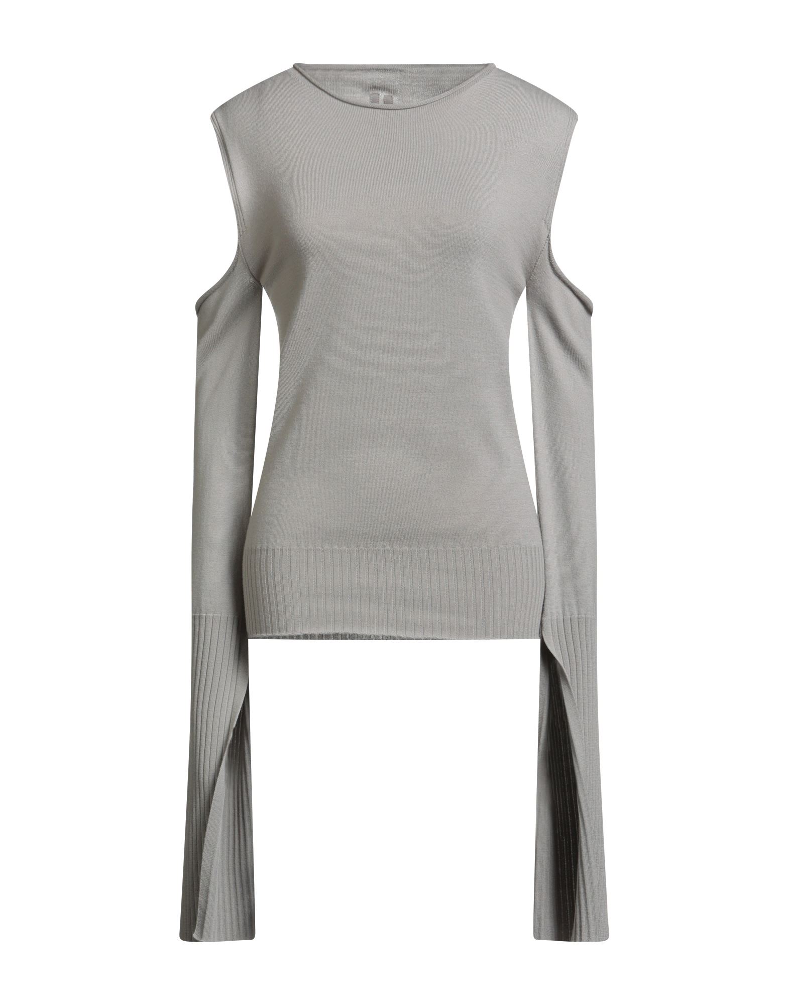 울, 라이트웨이트 니트, 컷아웃 효과, 솔리드 컬러, 콜드 숄더, 롱 슬리브, 손세탁 또는 드라이클리닝, 표백 금지, 건조기 사용불가. 이미지