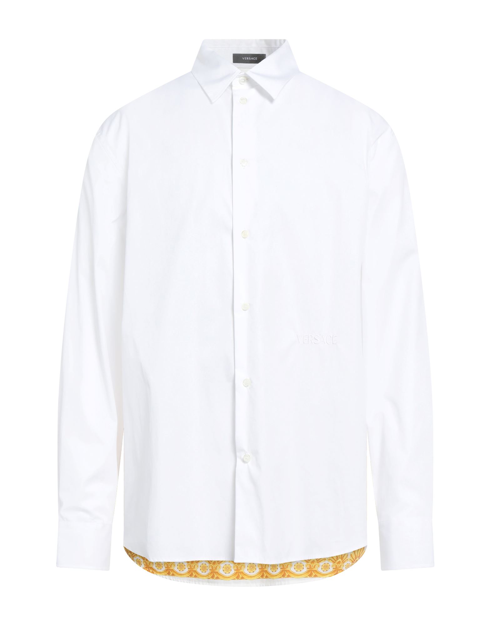 레귤러 셔츠, 우븐, 시그니처 프린트, 자수 로고 장식, 클래식 칼라, 롱 슬리브, 버튼 커프스, 버튼 여밈, 세탁기 세탁 또는 드라이클리닝, 표백 금지, 건조기 사용불가, 이 브랜드는 사이즈가 크게 나옵니다. 이미지