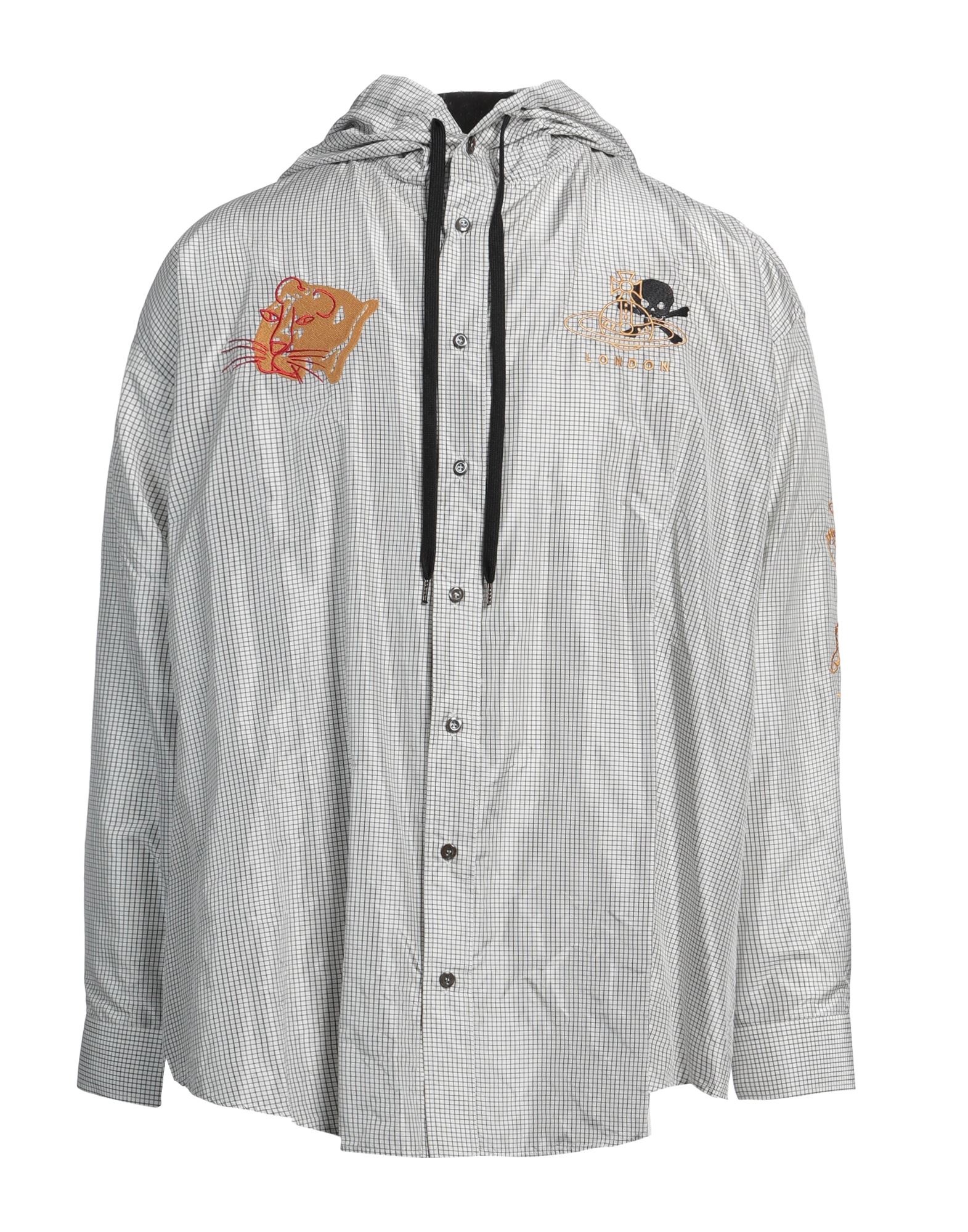 레귤러 셔츠, 우븐, 체크, 자수 장식, 브랜드 로고, 후드, 롱 슬리브, 버튼 커프스, 버튼 여밈, 동물성 비섬유 자재 함유, 드라이클리닝, 표백 금지, 건조기 사용불가, 이 브랜드는 사이즈가 작게 나옵니다. 이미지