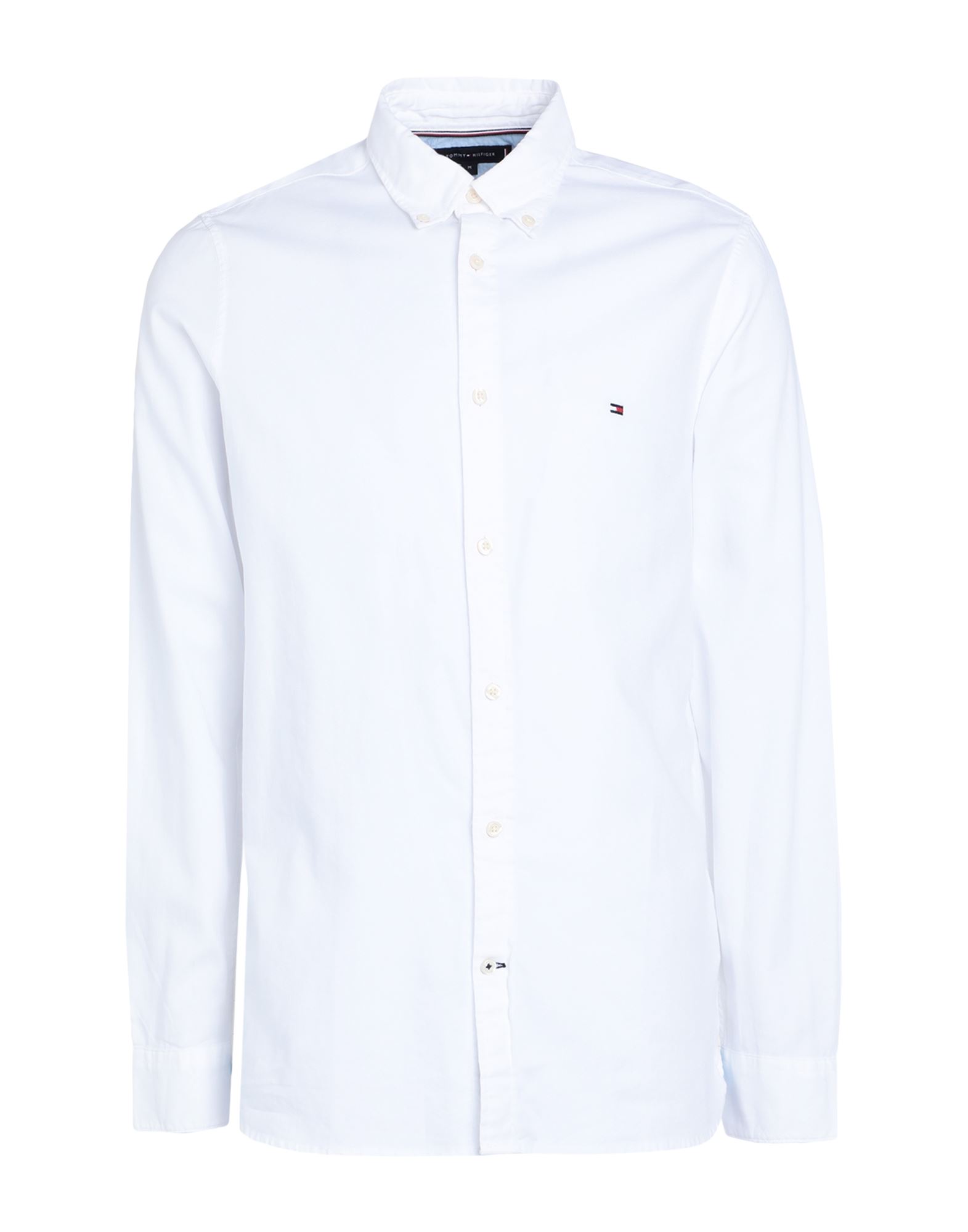 슬림 셔츠, 피케, 솔리드 컬러, 브랜드 로고, 버튼다운 칼라, 롱 슬리브, 버튼 커프스, 버튼 여밈, 세탁기로 세탁, 표백 금지, 건조기 사용가능. 이미지