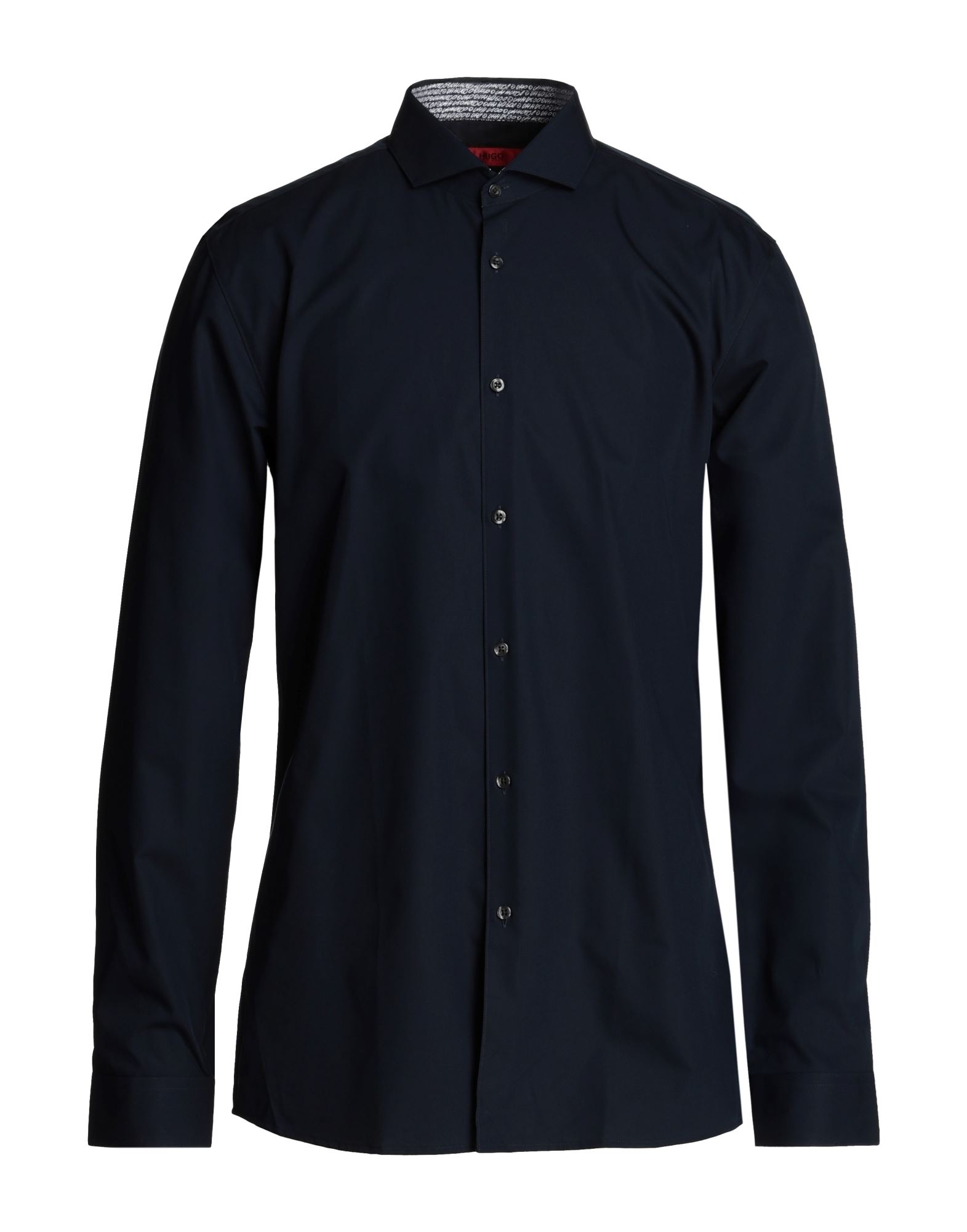 슬림 셔츠, 포플린, 솔리드 컬러, 장식 부착 없음, 클래식 칼라, 롱 슬리브, 버튼 커프스, 버튼 여밈, 세탁기로 세탁, 표백 금지, 건조기 사용불가, 이 브랜드는 사이즈가 크게 나옵니다, 오피스 룩이나 특별한 날에 적합한 품격 있는 포멀 스타일. 이미지