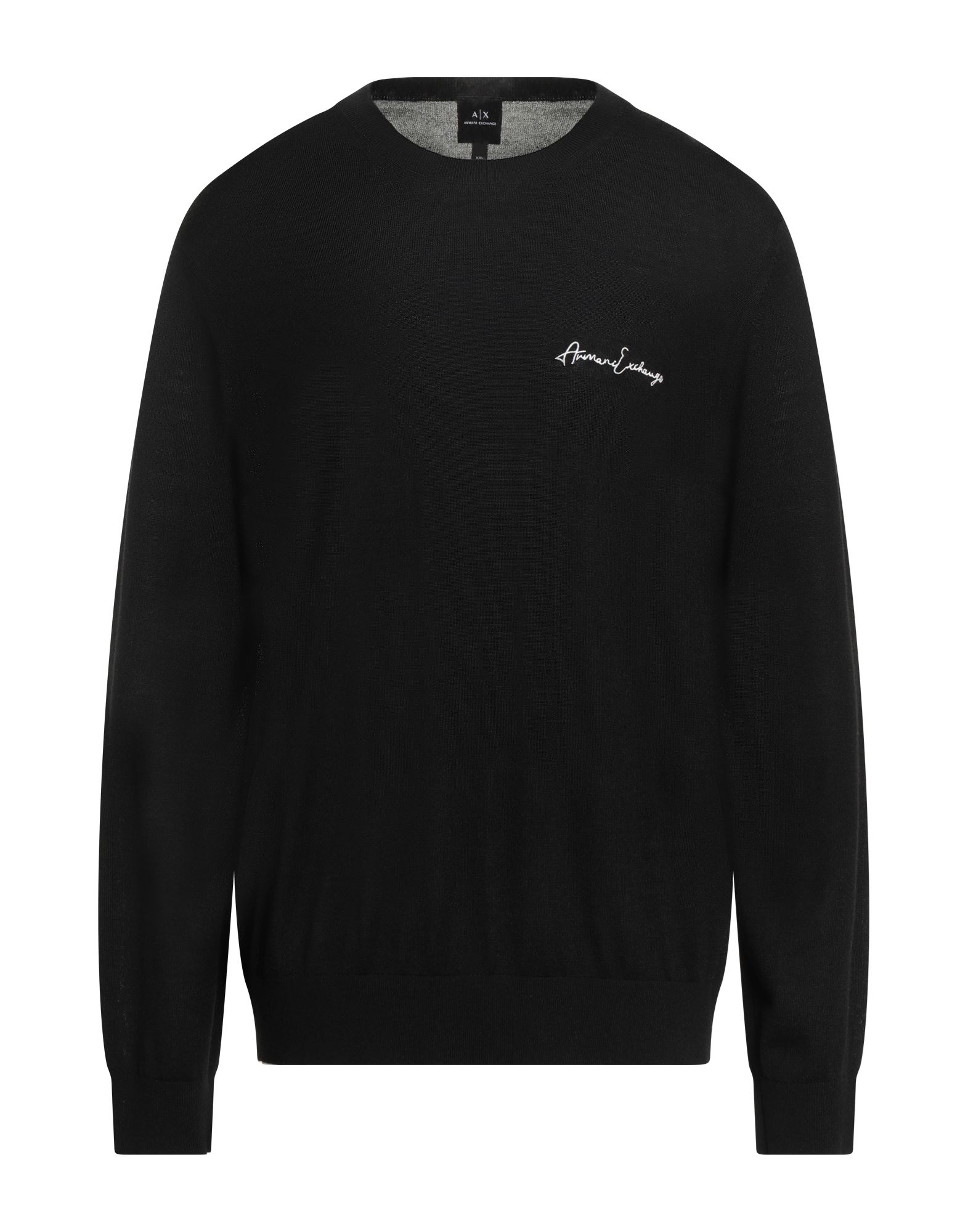 니트 소재, 라이트웨이트 니트, 솔리드 컬러, 브랜드 로고, 크루넥, 롱 슬리브, 세탁기로 세탁, 표백 금지, 건조기 사용불가. 이미지