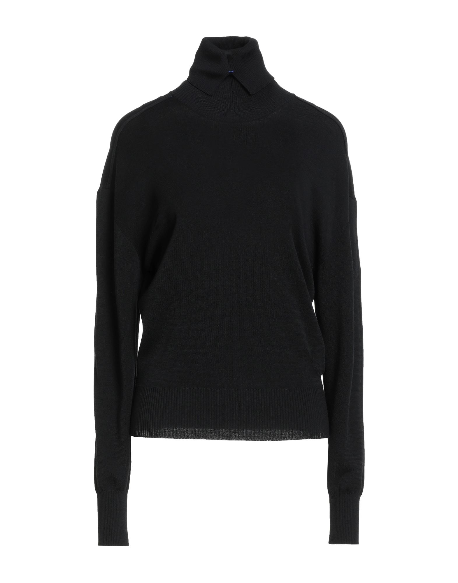 울, 라이트웨이트 니트, 장식 부착 없음, 솔리드 컬러, 터틀넥, 롱 슬리브, 드라이클리닝, 표백 금지, 건조기 사용불가. 이미지