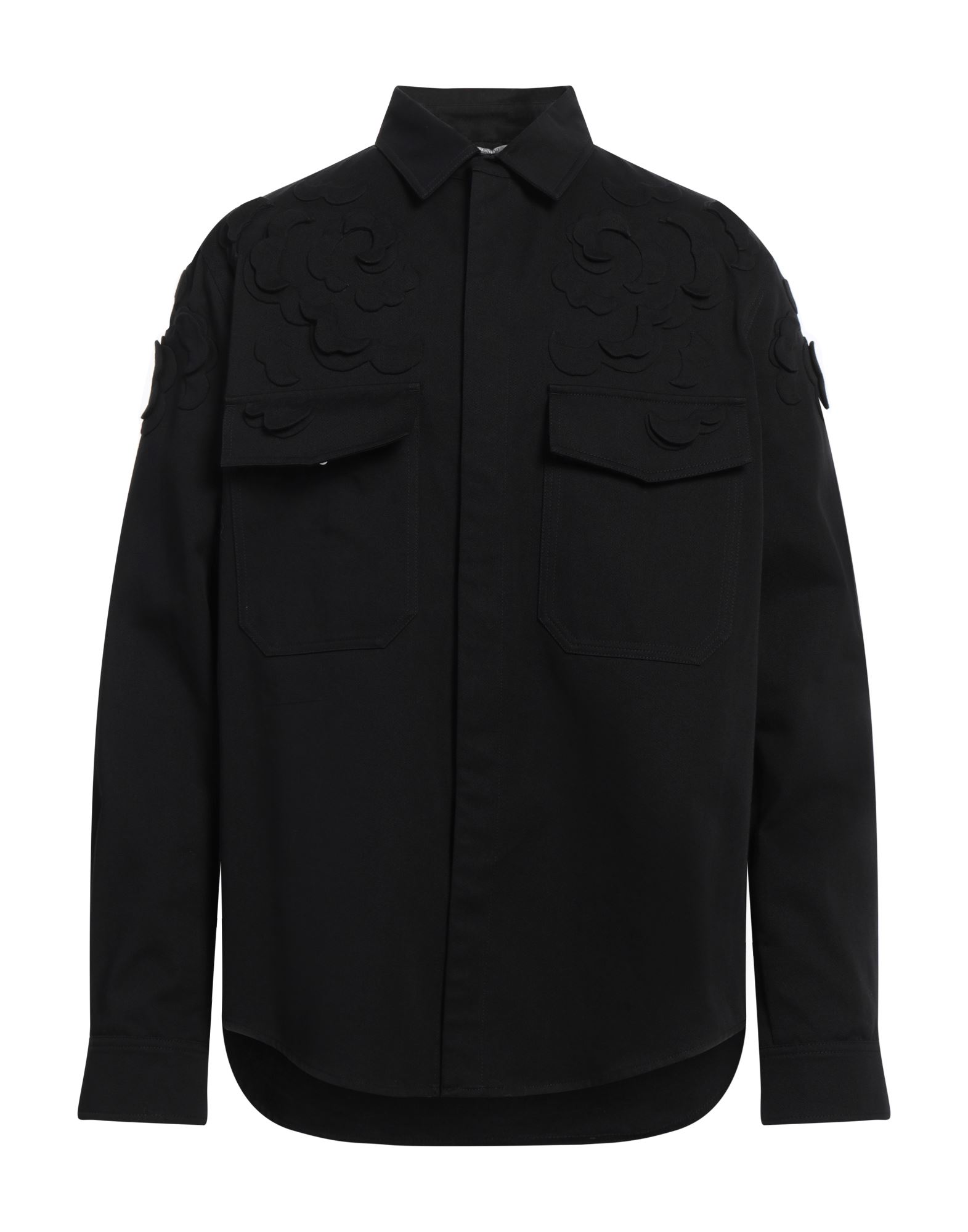 개버딘, 장식 부착 없음, 솔리드 컬러, 클래식 칼라, 롱 슬리브, 스냅버튼 커프스, 스냅버튼 여밈, 포켓 2개, 드라이클리닝, 표백 금지, 건조기 사용불가, 셔츠 자켓. 이미지