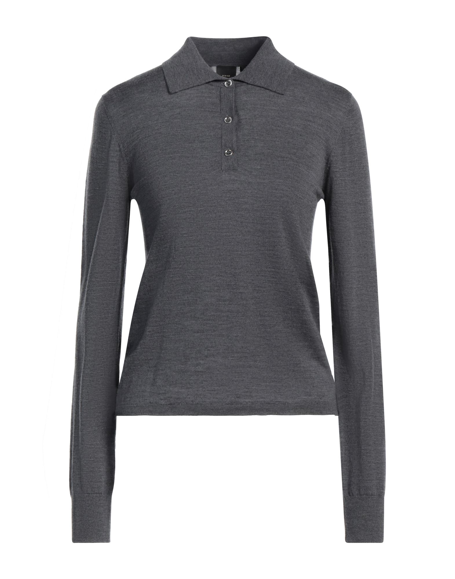 니트 소재, 라이트웨이트 니트, 장식 부착 없음, 멜란지, 버튼 넥, 롱 슬리브, 버튼 여밈, 손세탁 또는 드라이클리닝, 표백 금지, 건조기 사용불가. 이미지