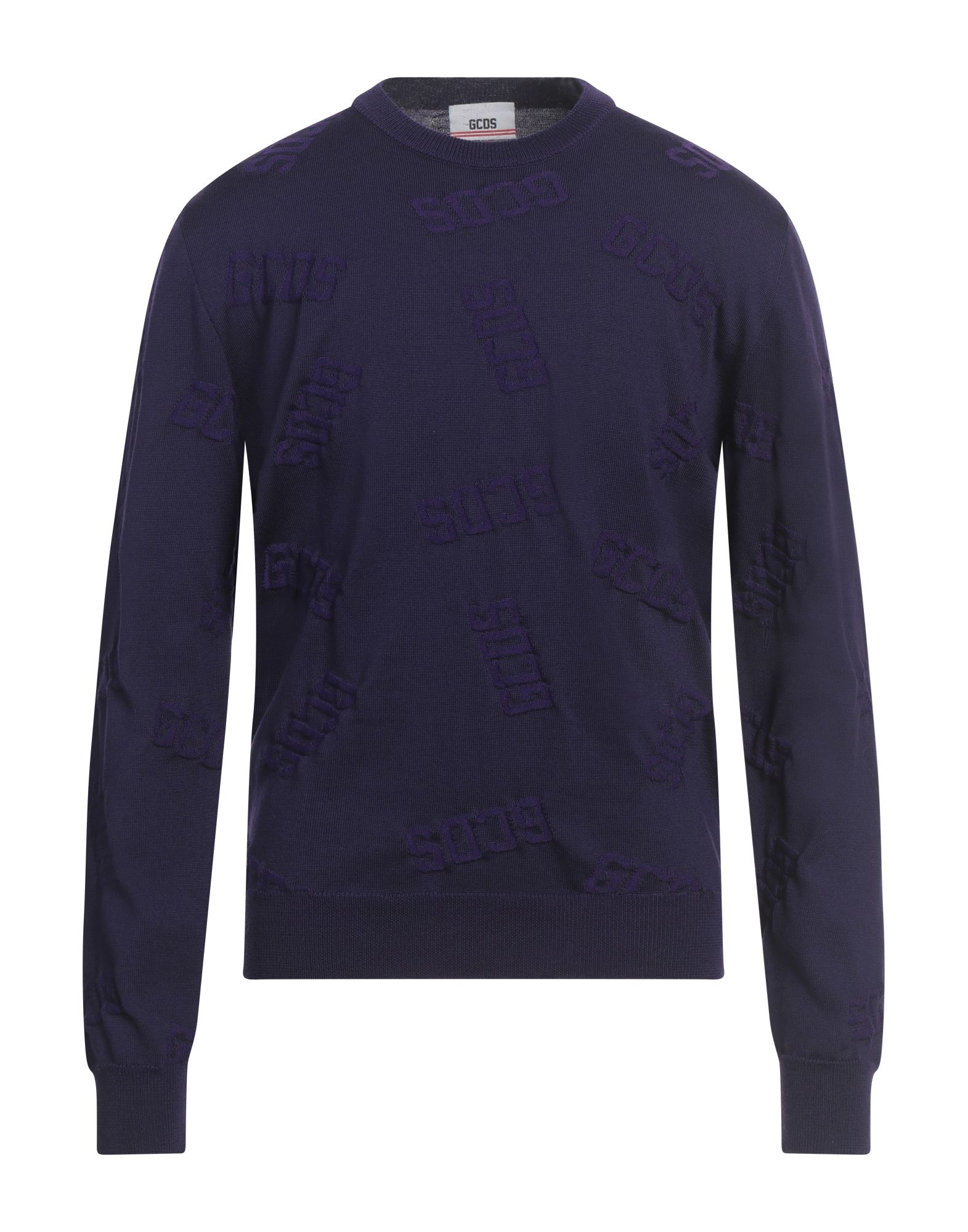 자카드 니트, 라이트웨이트 니트, 로고 디자인, 장식 부착 없음, 크루넥, 롱 슬리브, 손세탁, 표백 금지, 건조기 사용불가. 이미지