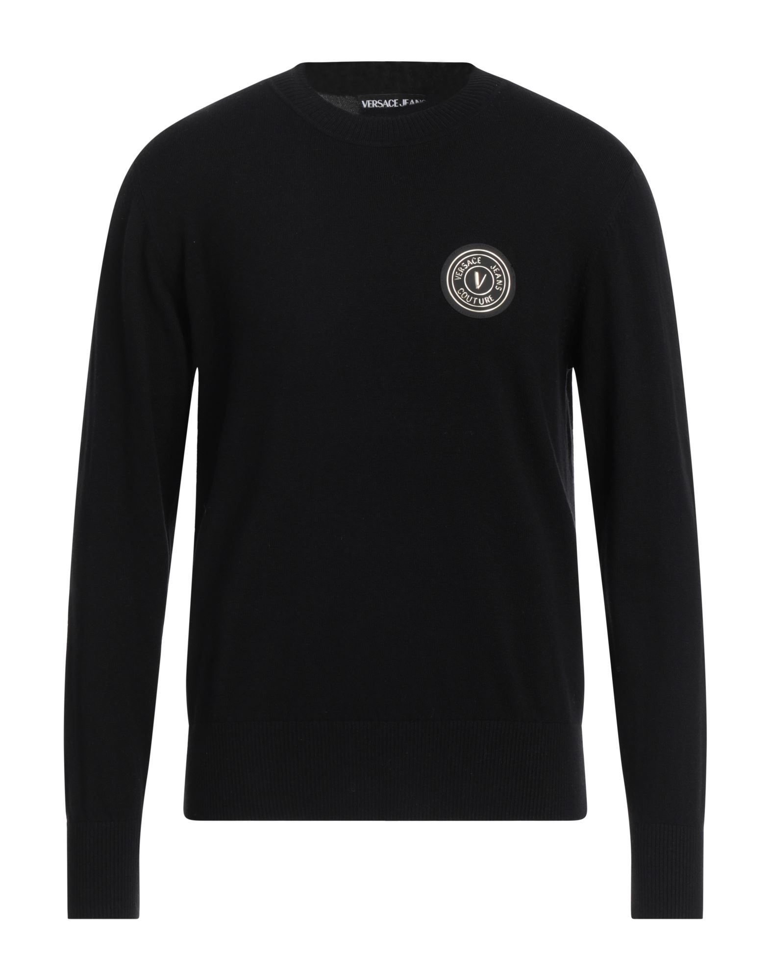 니트 소재, 미디엄웨이트 니트, 브랜드 로고, 장식 디테일 솔리드 컬러, 크루넥, 롱 슬리브, 포켓 없음. 이미지