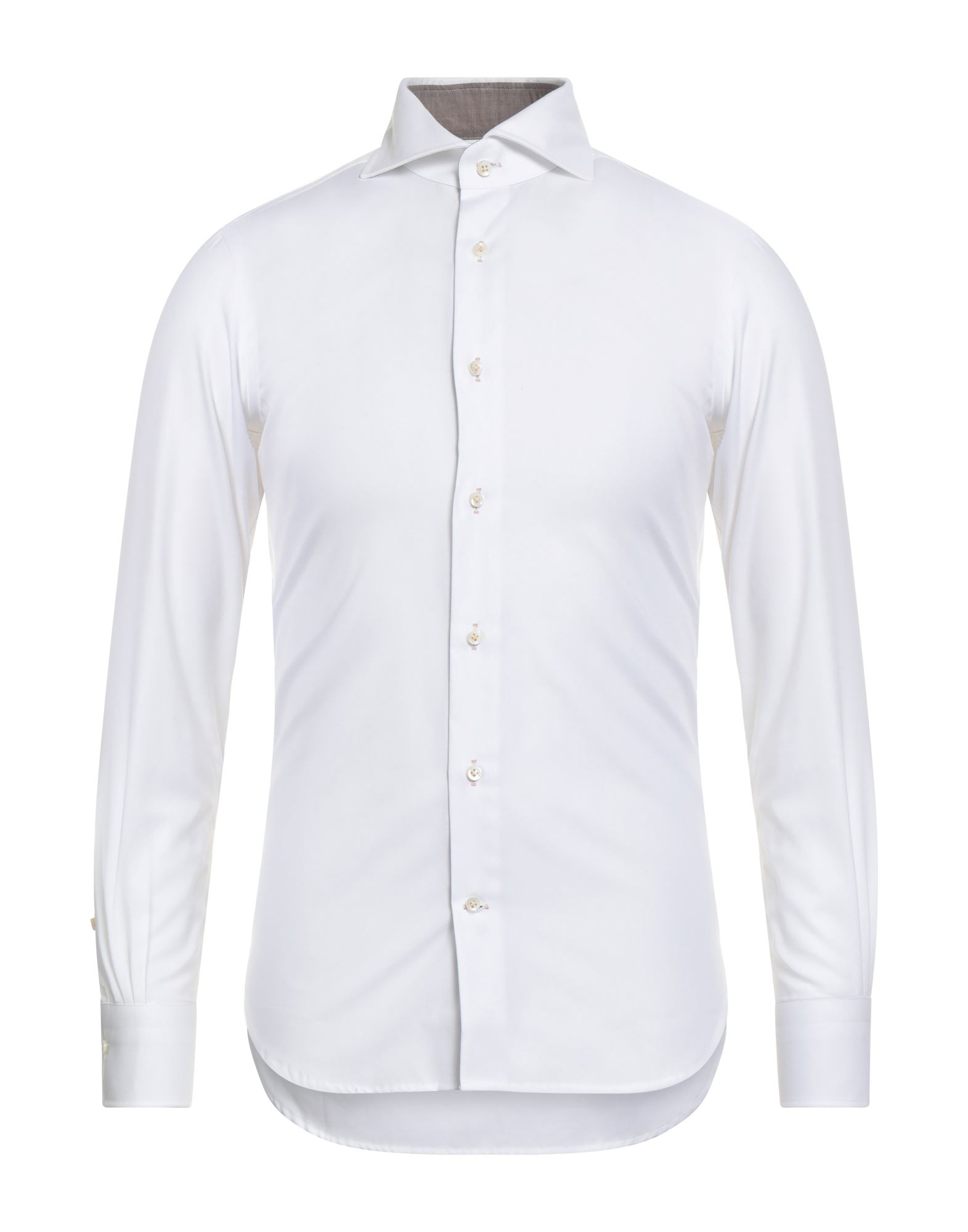 슬림 셔츠, 피케, 솔리드 컬러, 자수 로고 장식, 버튼다운 칼라, 롱 슬리브, 버튼 커프스, 버튼 여밈, 포켓 1개, 동물성 비섬유 자재 함유, 세탁기 세탁 또는 드라이클리닝, 표백 금지, 건조기 사용불가. 이미지