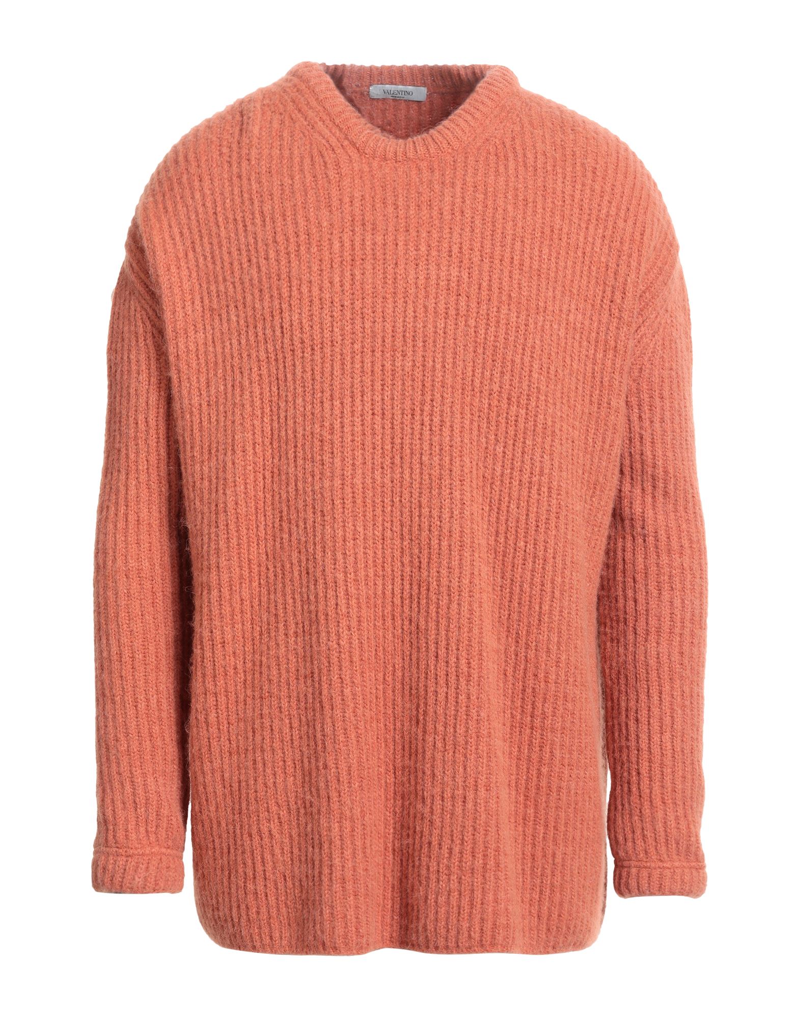 리브(rib) 조직, 미디엄웨이트 니트, 장식 부착 없음, 솔리드 컬러, 크루넥, 롱 슬리브, 세탁기 세탁 또는 드라이클리닝, 표백 금지, 건조기 사용불가. 이미지