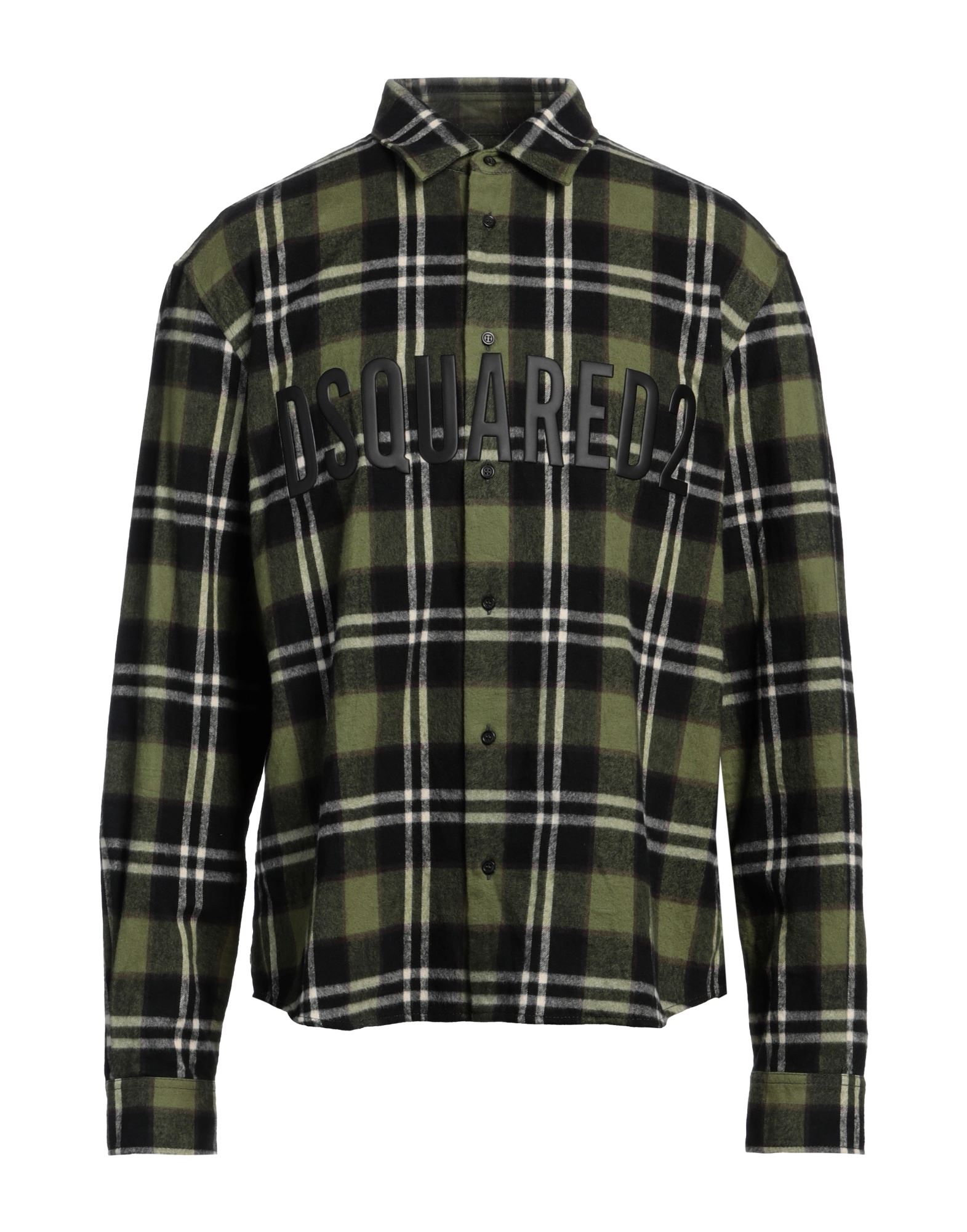 플란넬, 브랜드 로고, 체크, 클래식 칼라, 롱 슬리브, 버튼 커프스, 버튼 여밈, 포켓 없음, 동물성 비섬유 자재 함유, 세탁기 세탁 또는 드라이클리닝, 표백 금지, 건조기 사용불가, 레귤러 셔츠. 이미지