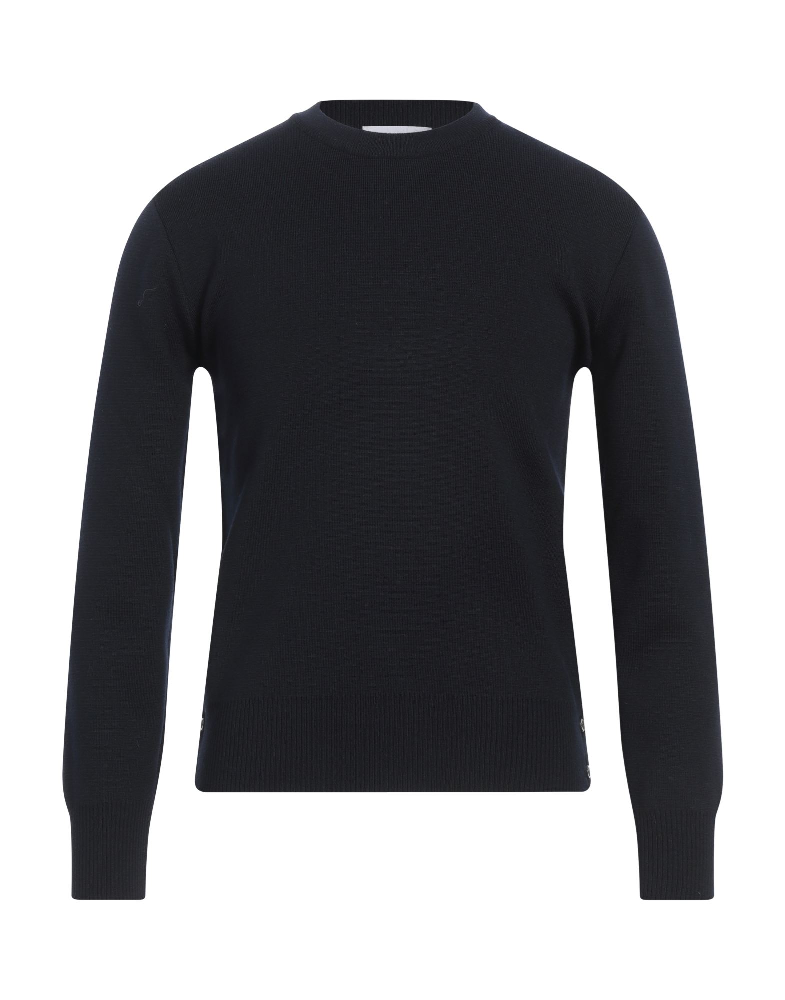 니트 소재, 라이트웨이트 니트, 브랜드 로고, 멀티컬러 패턴, 크루넥, 롱 슬리브, 포켓 없음, 드라이클리닝, 표백 금지, 건조기 사용불가. 이미지