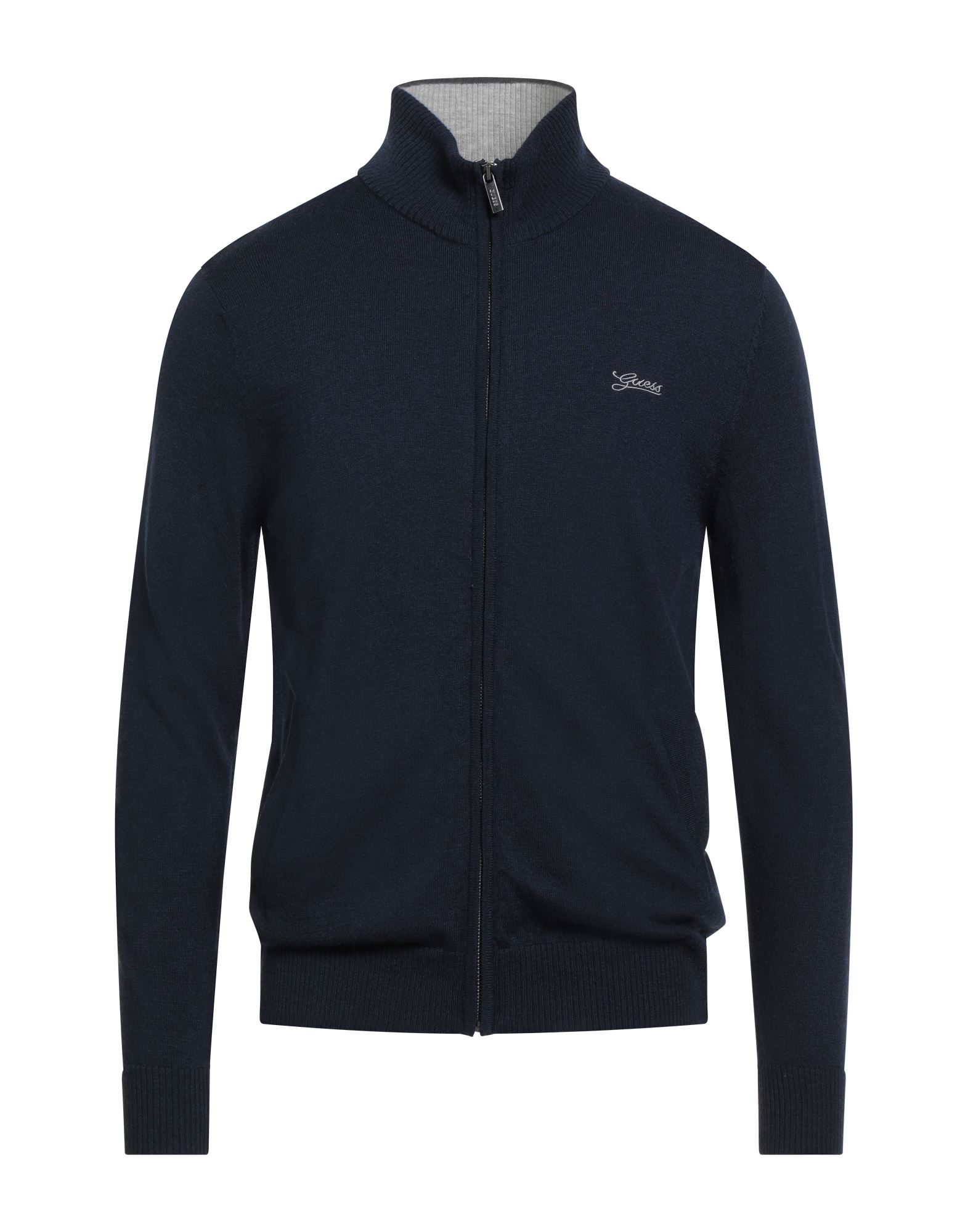 니트 소재, 라이트웨이트 니트, 자수 로고 장식, 솔리드 컬러, 롱 슬리브, 지퍼 여밈, 손세탁, 표백 금지, 건조기 사용불가, 이 브랜드는 사이즈가 크게 나옵니다. 이미지