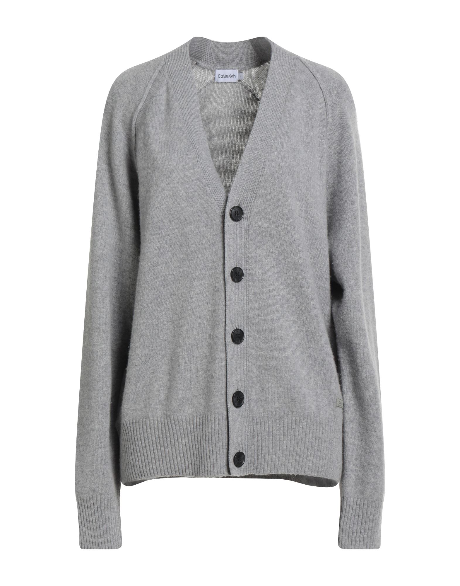 울, 라이트웨이트 니트, 브랜드 로고, 멜란지, 롱 슬리브, 버튼 여밈, 손세탁, 건조기 사용불가. 이미지