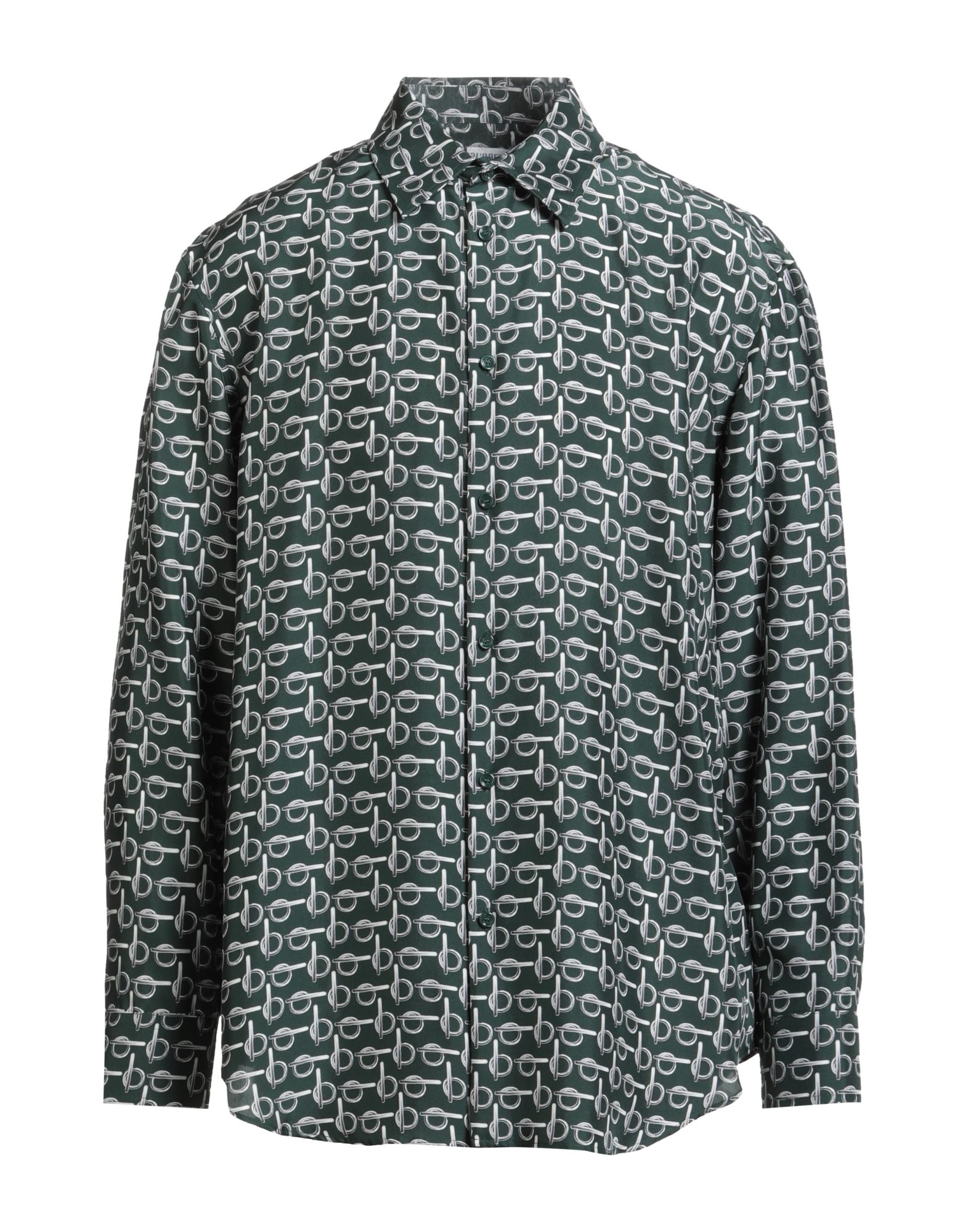 레귤러 셔츠, 새틴, 멀티컬러 패턴, 장식 부착 없음, 클래식 칼라, 롱 슬리브, 버튼 커프스, 버튼 여밈, 동물성 비섬유 자재 함유, 드라이클리닝, 표백 금지, 건조기 사용불가. 이미지