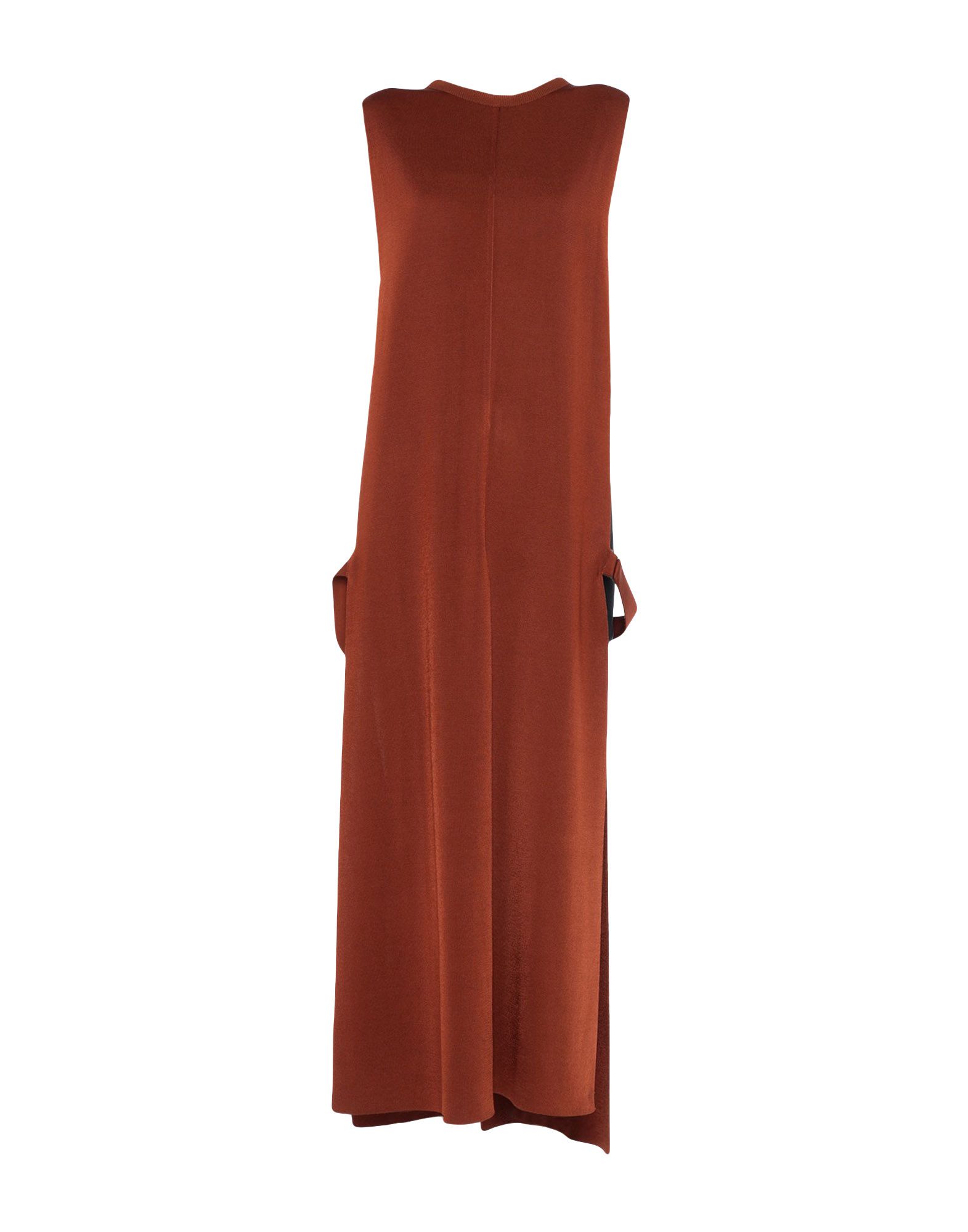 니트 소재, 장식 부착 없음, 솔리드 컬러, 라운드 네크라인, 슬리브리스, 포켓 없음, 라이트웨이트 니트, 라지 핏. 이미지