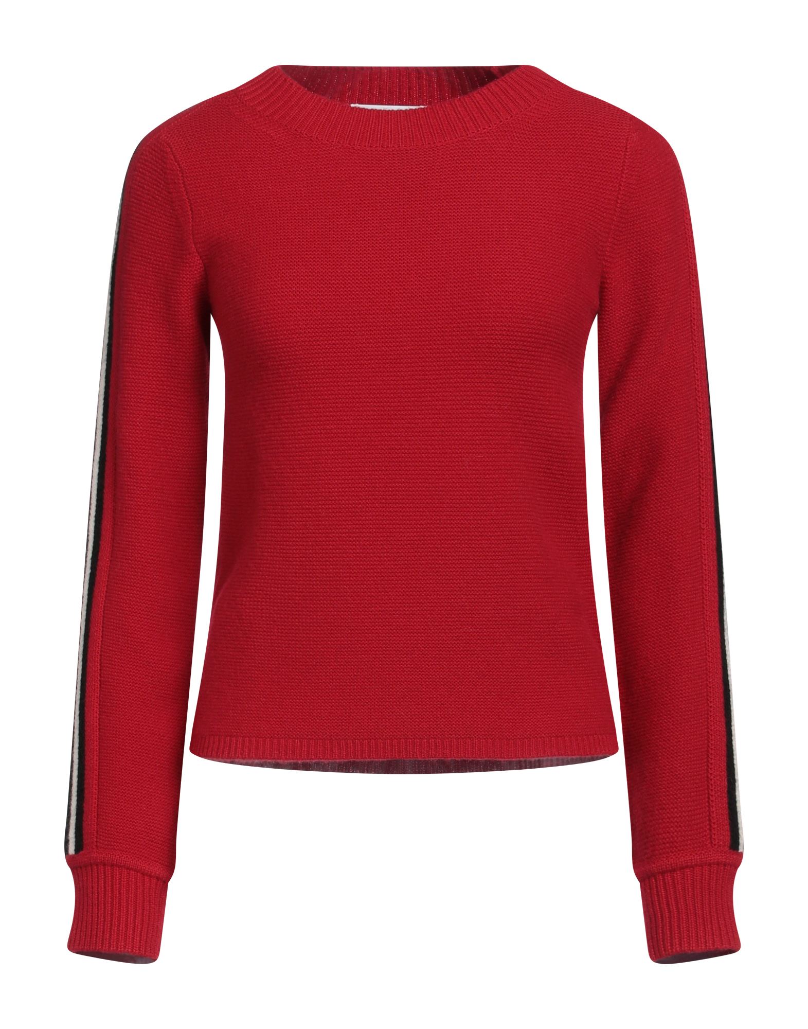 니트 소재, 라이트웨이트 니트, 장식 부착 없음, 멀티컬러 패턴, 크루넥, 롱 슬리브, 포켓 없음, 라지 핏. 이미지