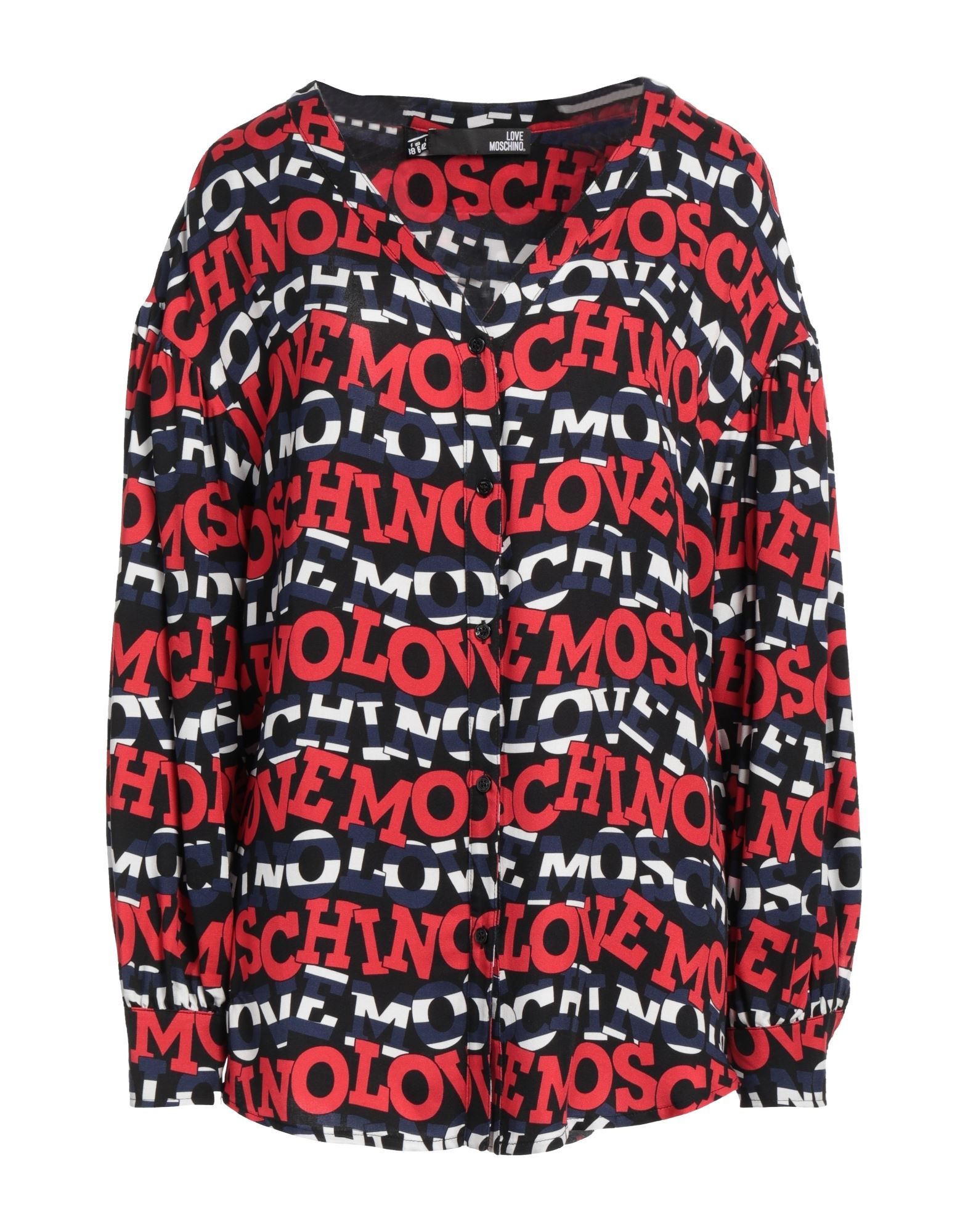 평직, V 네크라인, 롱 슬리브, 버튼 여밈, 로고 디자인. 이미지