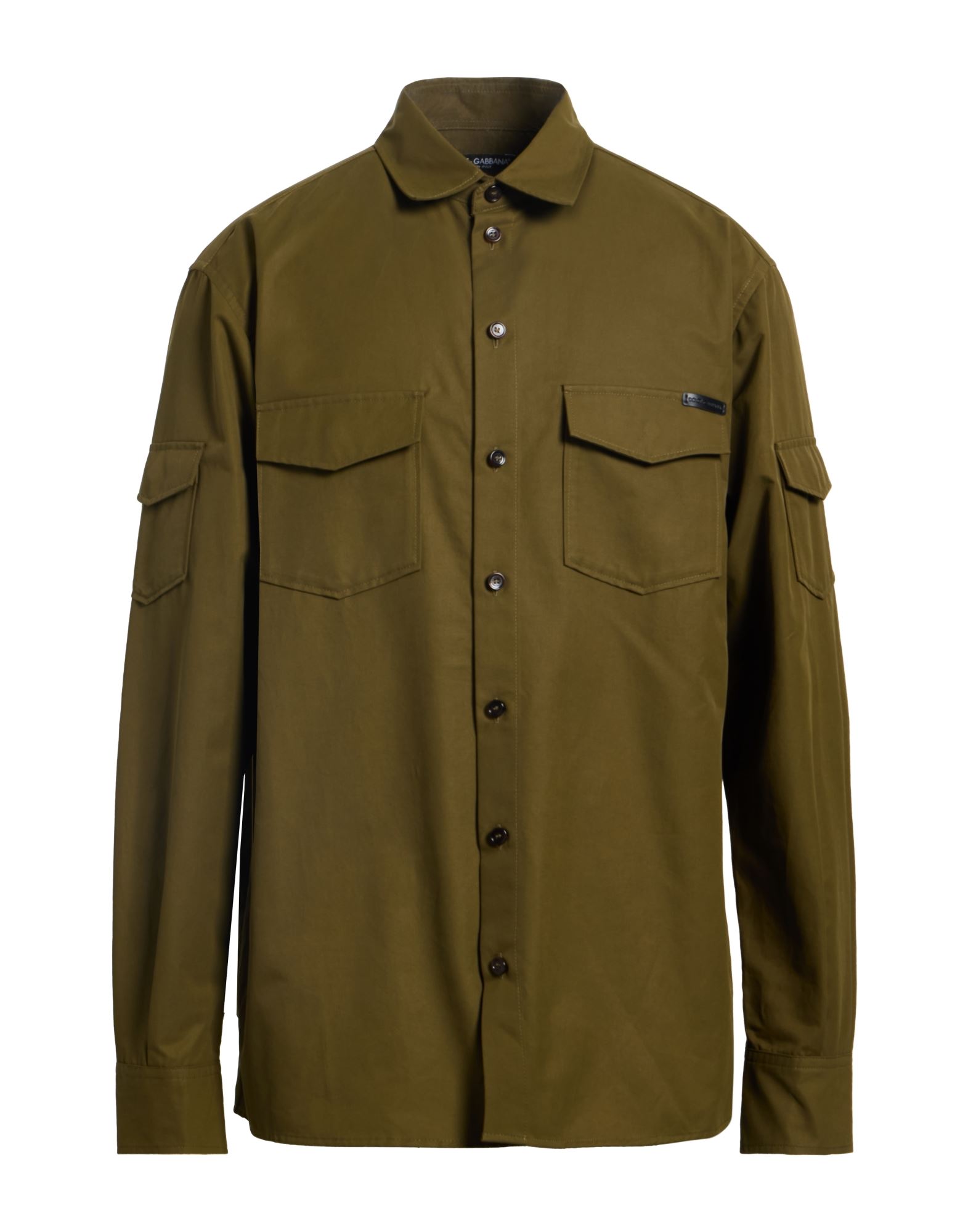 레귤러 셔츠, 우븐, 장식 디테일 솔리드 컬러, 브랜드 로고, 클래식 칼라, 롱 슬리브, 버튼 여밈, 포켓 2개, 세탁기 세탁 또는 드라이클리닝, 표백 금지, 건조기 사용불가, 이 브랜드는 사이즈가 크게 나옵니다. 이미지