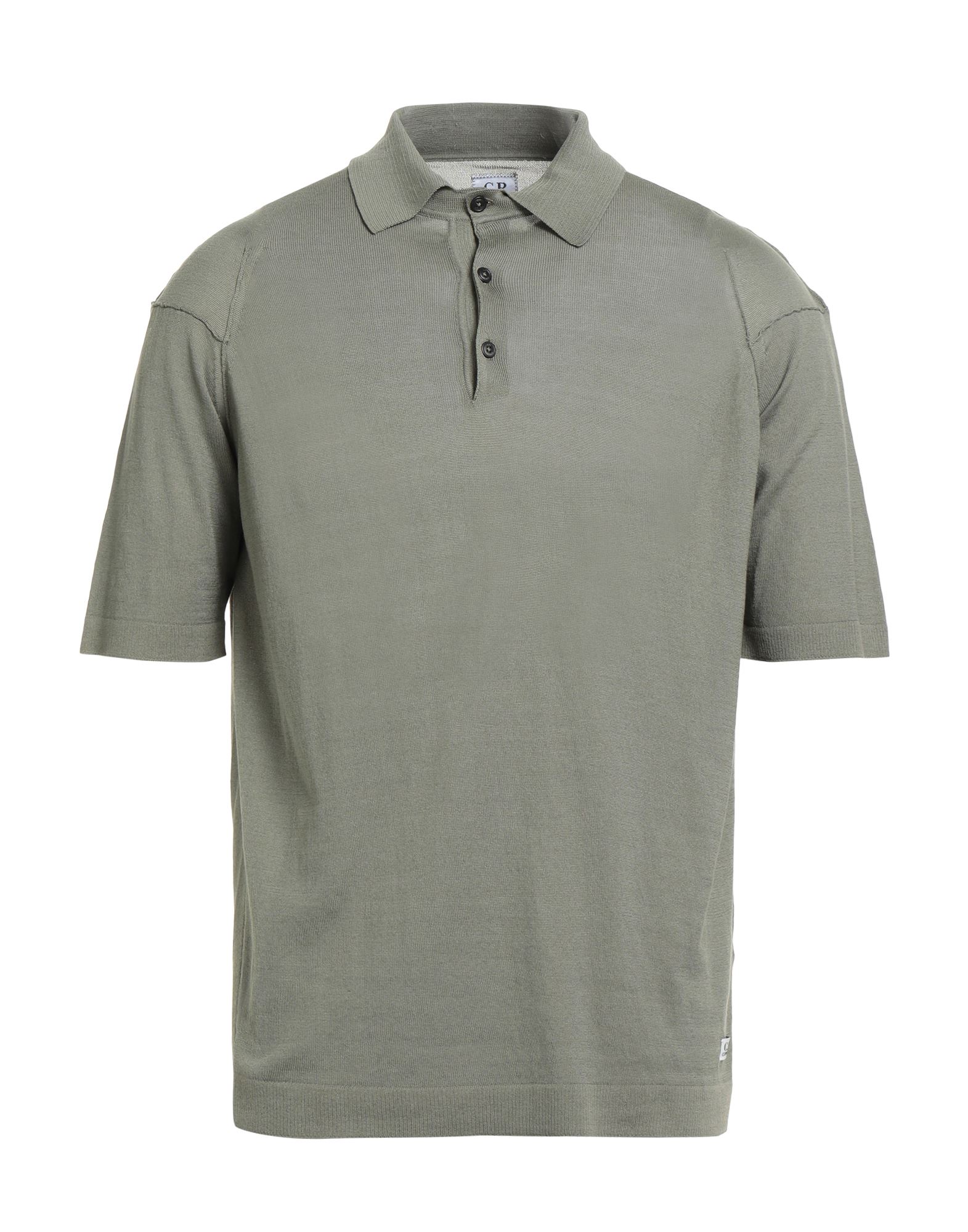 니트 소재, 라이트웨이트 니트, 브랜드 로고, 솔리드 컬러, 버튼 넥, 쇼트 슬리브, 세탁기로 세탁, 표백 금지, 건조기 사용불가. 이미지