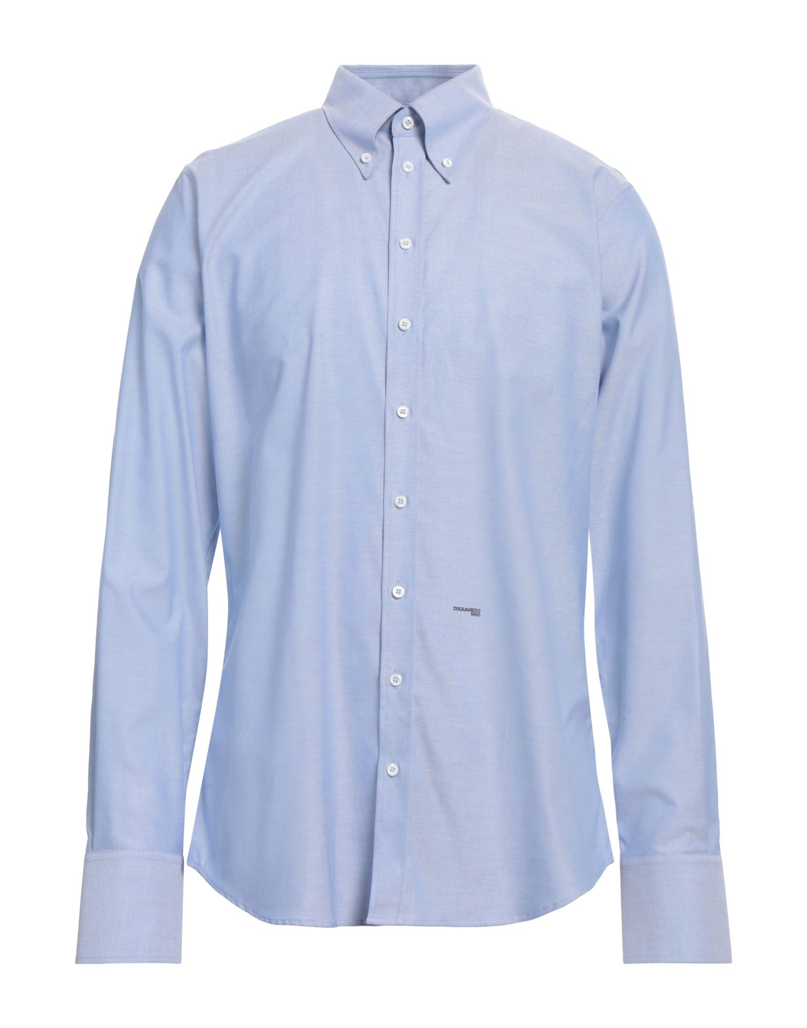 우븐, 장식 부착 없음, 솔리드 컬러, 버튼다운 칼라, 롱 슬리브, 버튼 커프스, 버튼 여밈, 포켓 없음, do not dry clean, 건조기 사용불가, 표백 금지, 슬림 셔츠. 이미지