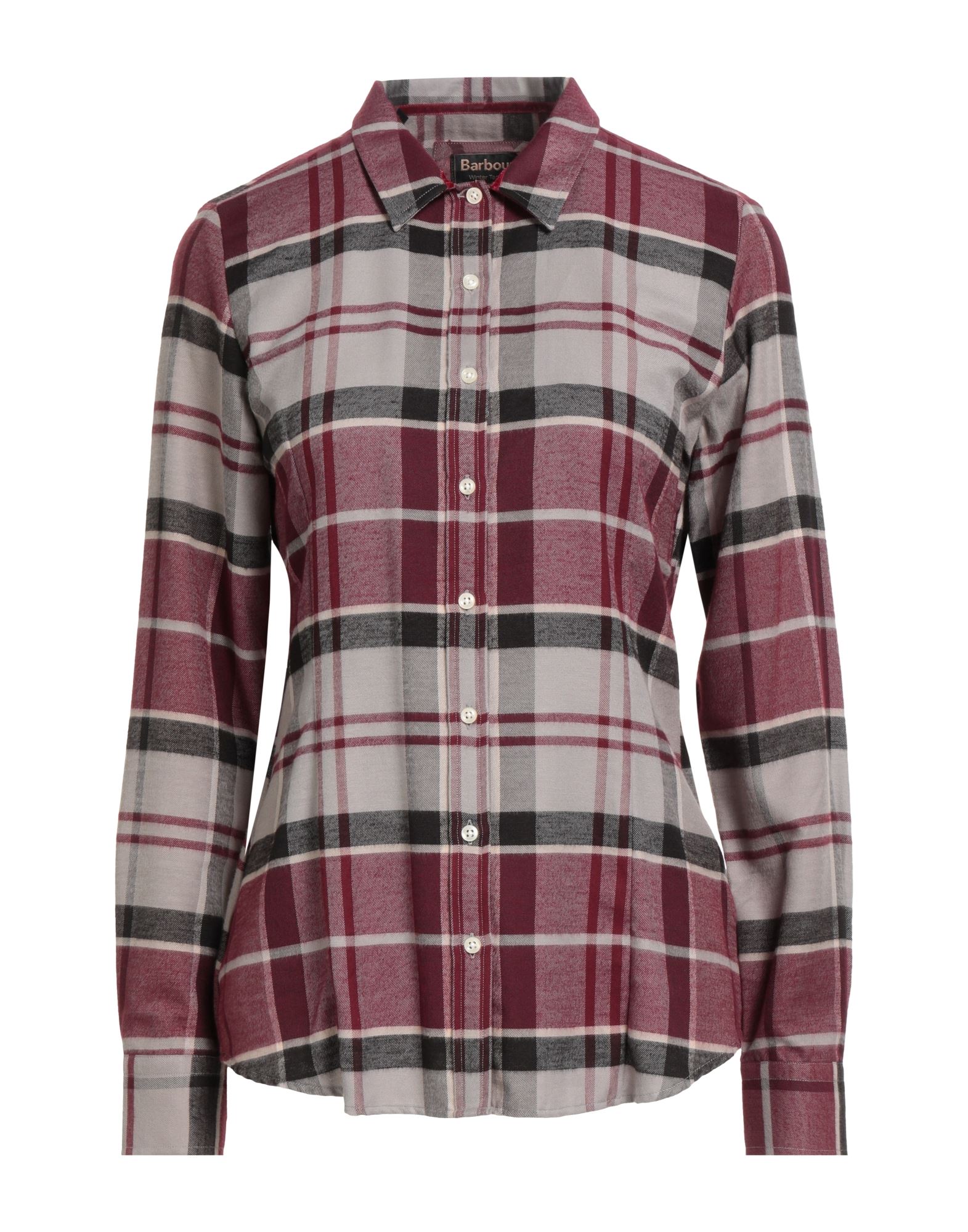 셔츠, 플란넬, 타탄체크, 장식 부착 없음, 클래식 칼라, 롱 슬리브, 버튼 여밈, 세탁기 세탁 또는 드라이클리닝, 표백 금지, 건조기 사용불가. 이미지