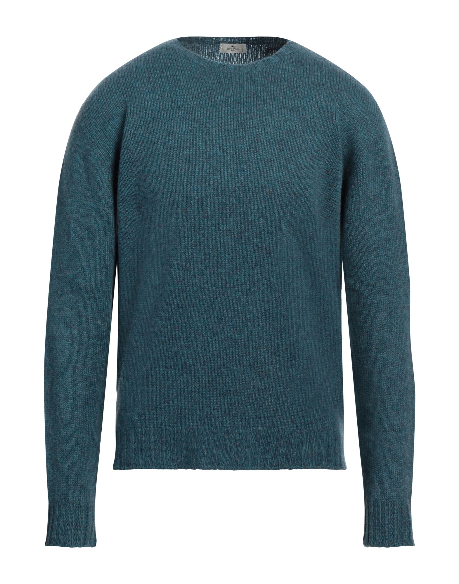 울, 멜란지 효과, 라이트웨이트 니트, 장식 부착 없음, 멀티컬러 패턴, 크루넥, 롱 슬리브, 포켓 없음. 이미지