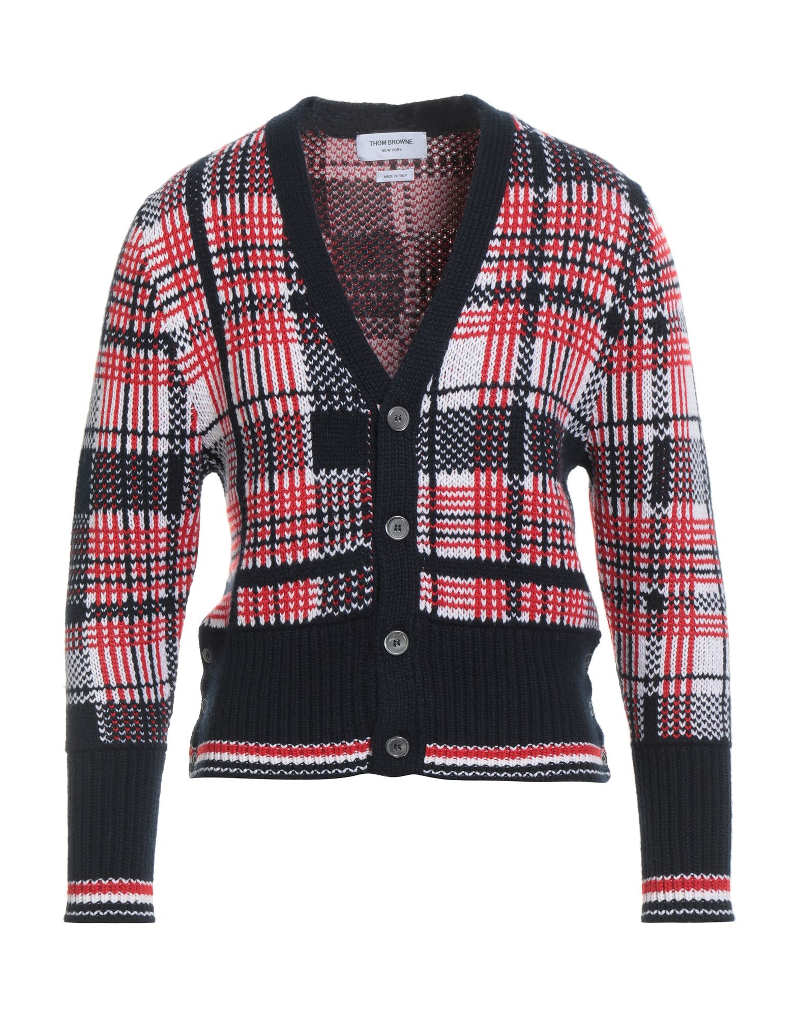 캐시미어, 라이트웨이트 니트, 브랜드 로고, 프린스 오브 웨일스, 롱 슬리브, 드라이클리닝, 표백 금지, 건조기 사용불가. 이미지