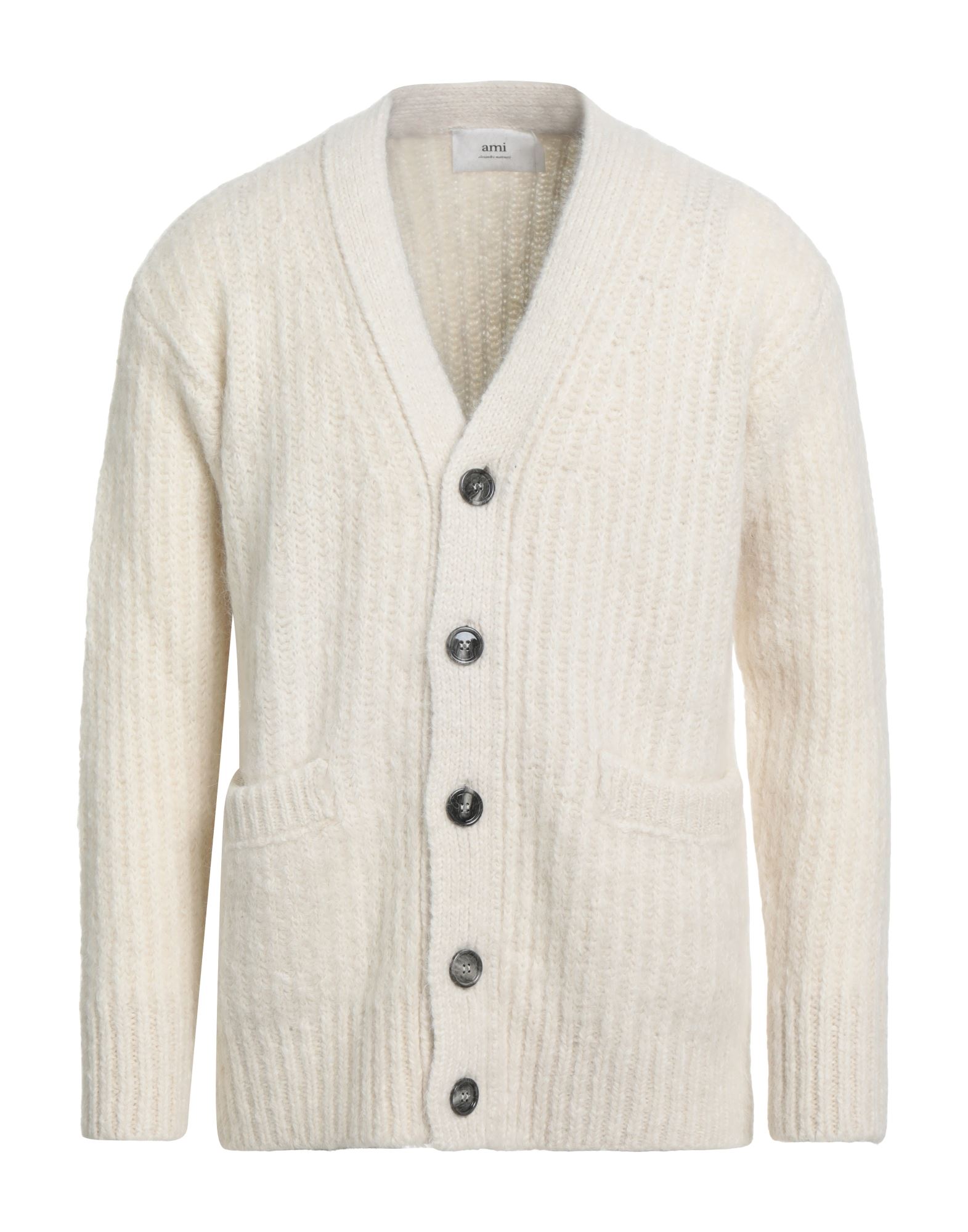 케이블 니트, 미디엄웨이트 니트, 솔리드 컬러, 장식 부착 없음, 롱 슬리브, 버튼 여밈, 슬릿 포켓, 드라이클리닝, 표백 금지, 건조기 사용불가, 이 브랜드는 사이즈가 크게 나옵니다. 이미지