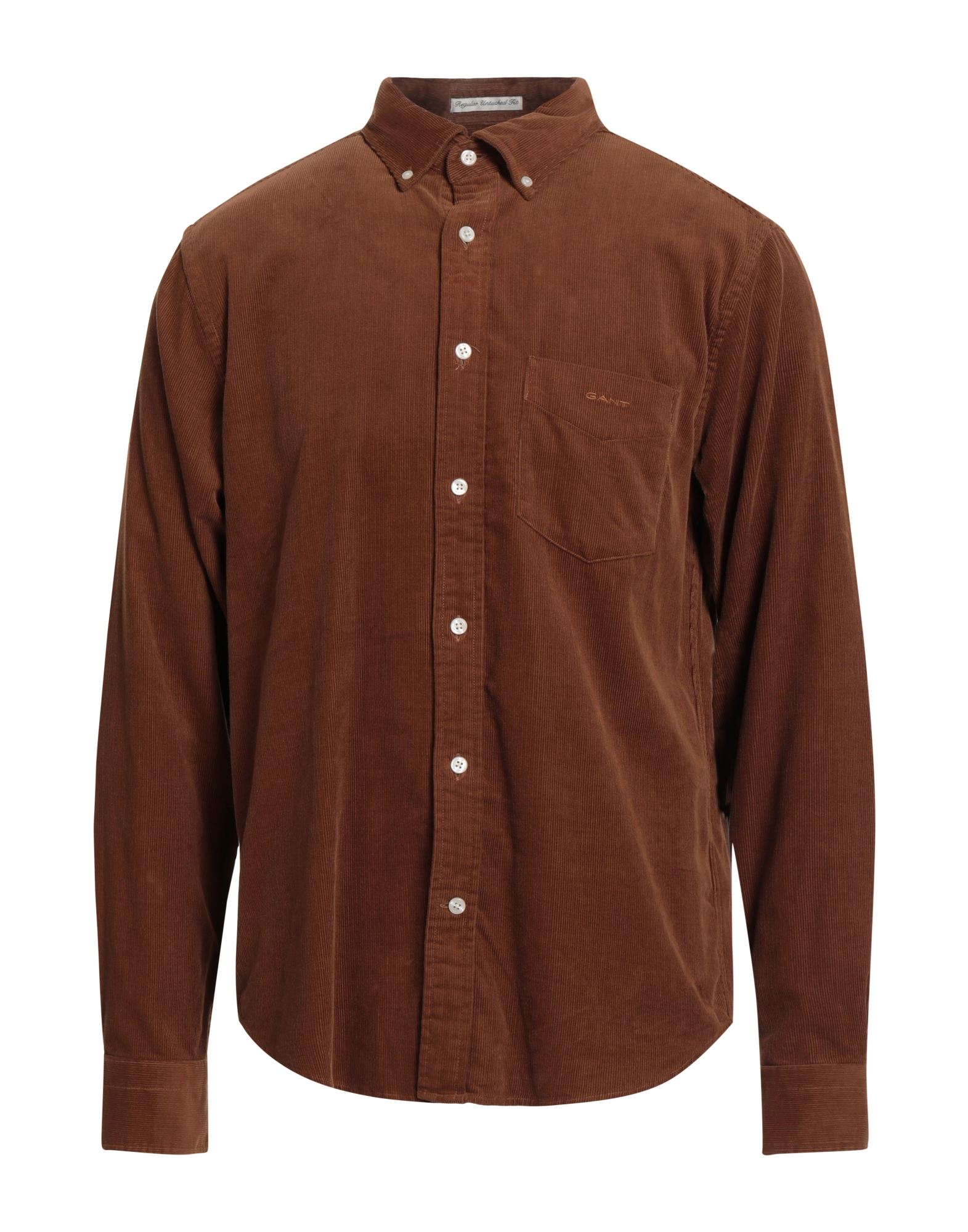 레귤러 셔츠, 코듀로이, 솔리드 컬러, 장식 부착 없음, 버튼다운 칼라, 롱 슬리브, 버튼 커프스, 버튼 여밈, 포켓 1개, 세탁기로 세탁, 표백 금지, 건조기 사용불가. 이미지