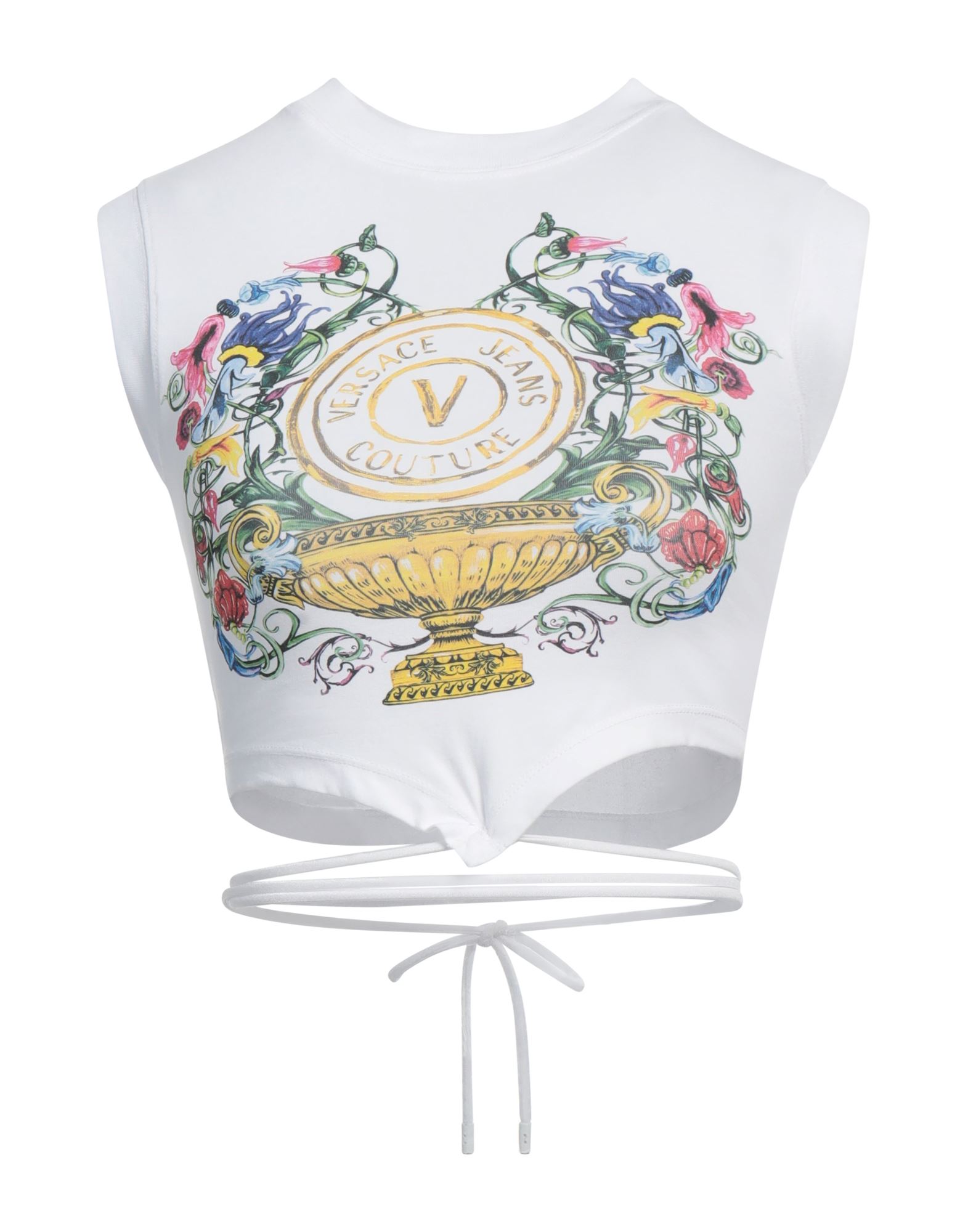 패턴 티셔츠, 저지, 프린트 디테일 솔리드 컬러, 브랜드 로고, 크루넥, 슬리브리스, 스트레치, 드라이클리닝 금지, 표백 금지, 건조기 사용불가, 이 브랜드는 사이즈가 작게 나옵니다. 이미지