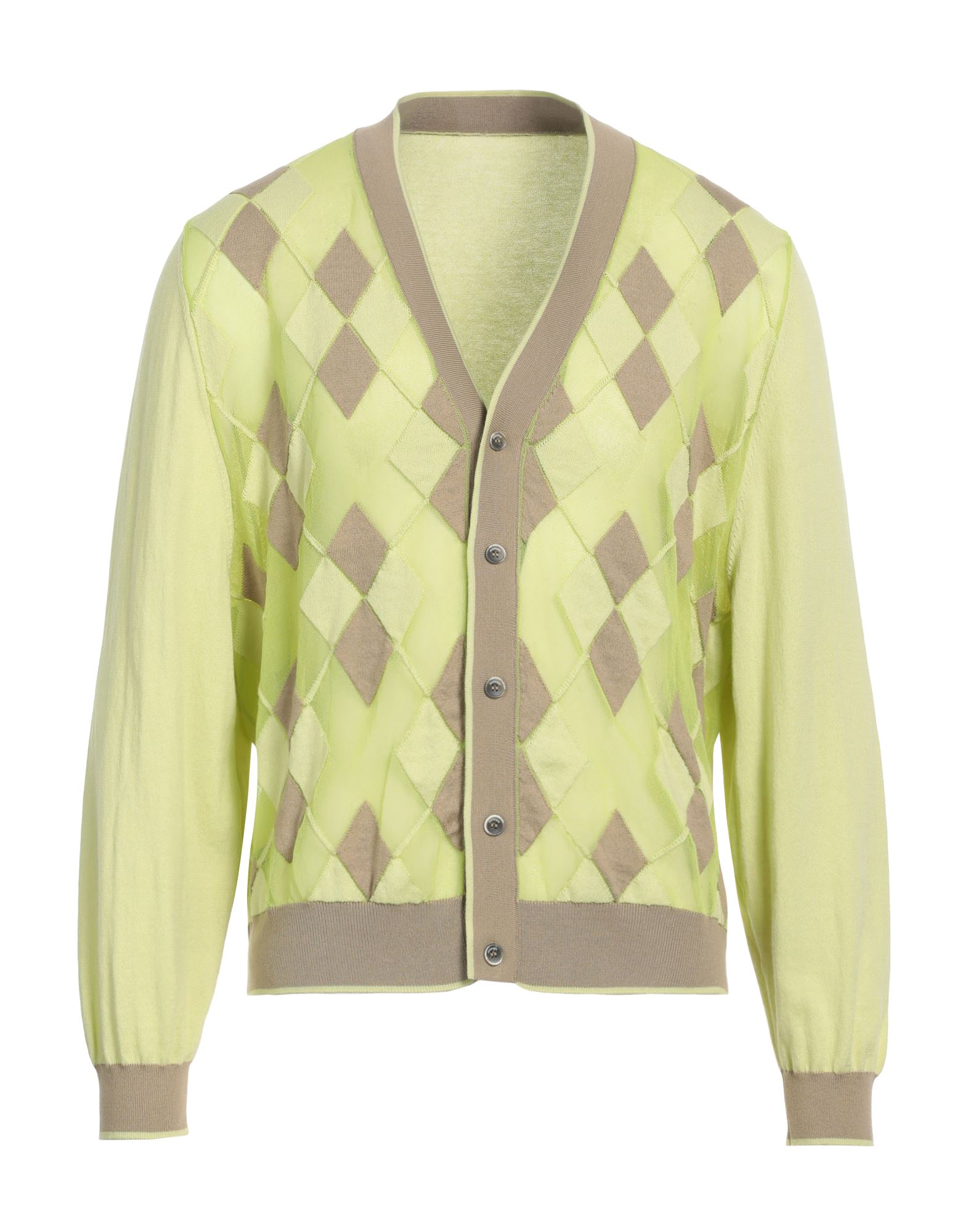 니트 소재, 라이트웨이트 니트, 장식 부착 없음, 기하학 패턴, 롱 슬리브, 버튼 여밈, 포켓 없음, 손세탁 또는 드라이클리닝, 표백 금지, 건조기 사용불가. 이미지