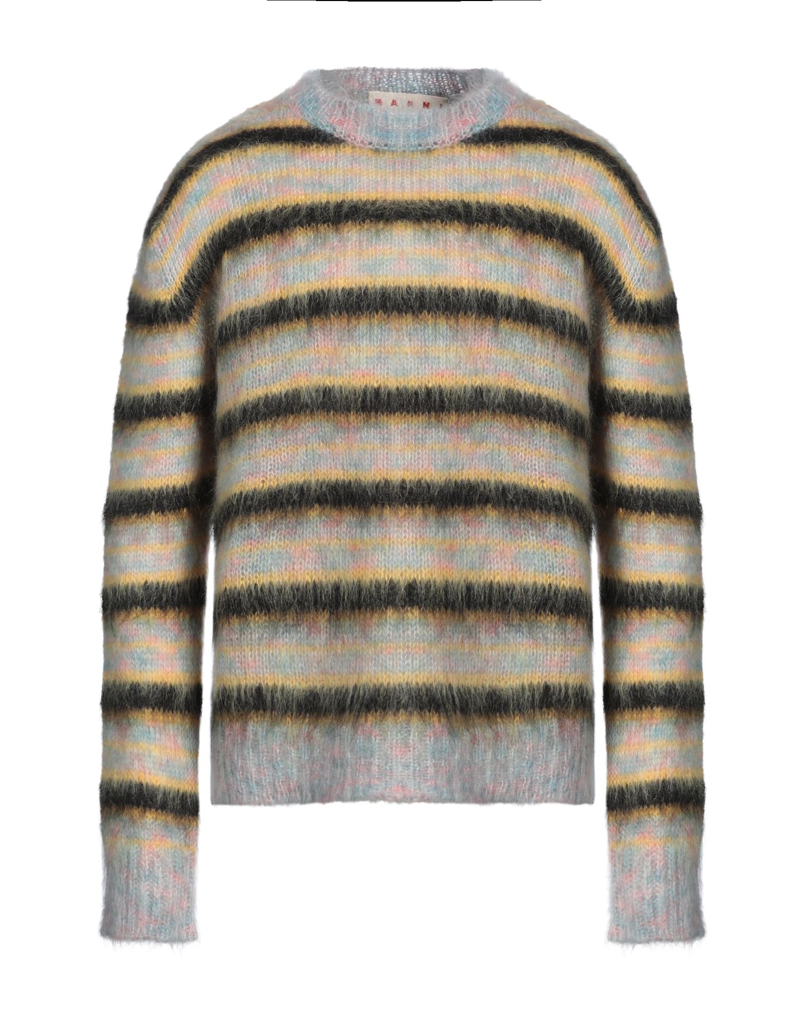 니트 소재, 헤비웨이트 니트, 멜란지, 장식 부착 없음, 크루넥, 롱 슬리브, 드라이클리닝, 표백 금지, 건조기 사용불가, 이 브랜드는 사이즈가 크게 나옵니다. 이미지