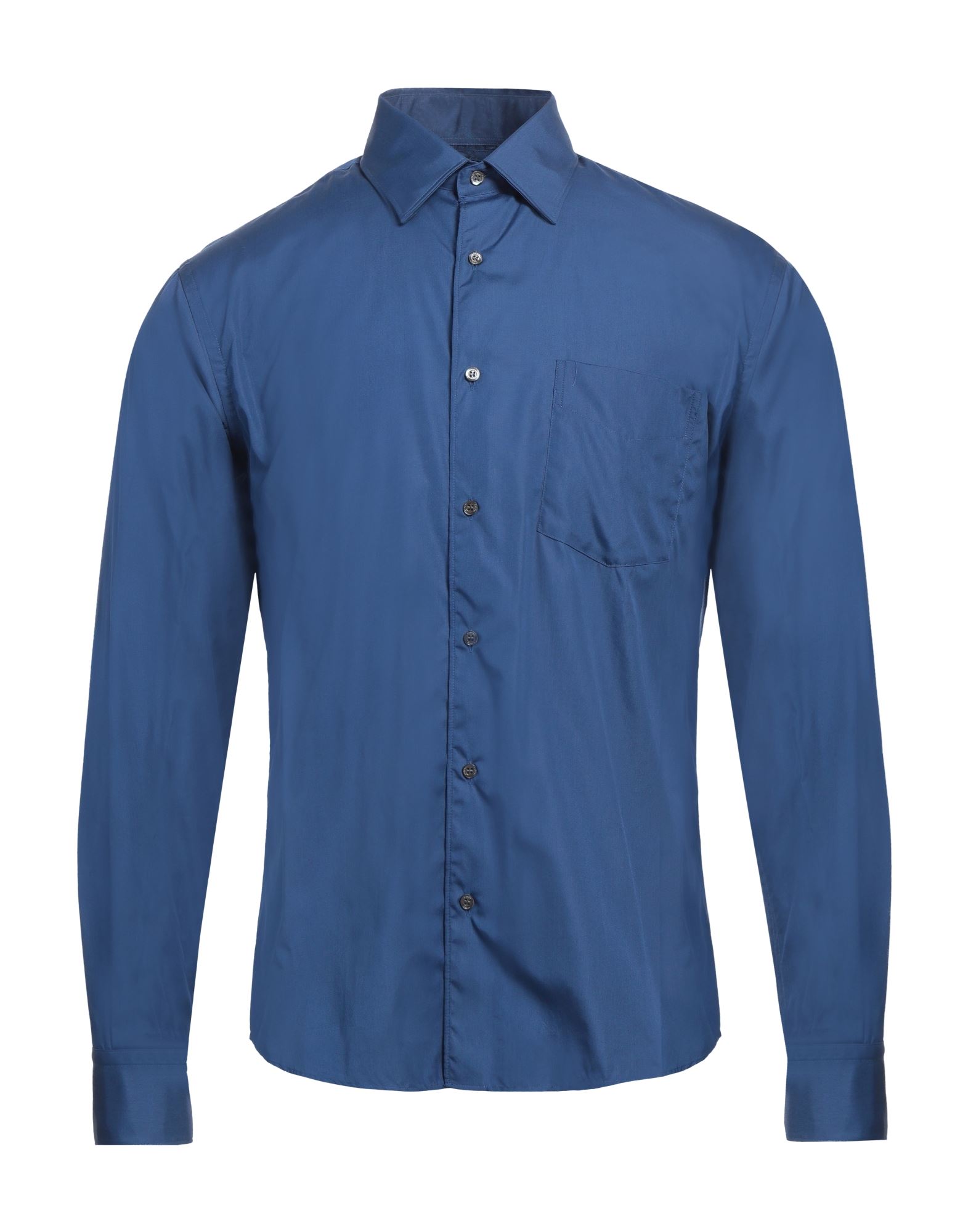 레귤러 셔츠, 우븐, 솔리드 컬러, 장식 부착 없음, 클래식 칼라, 롱 슬리브, 버튼 여밈, 포켓 1개, 동물성 비섬유 자재 함유, 이 브랜드는 사이즈가 작게 나옵니다. 이미지