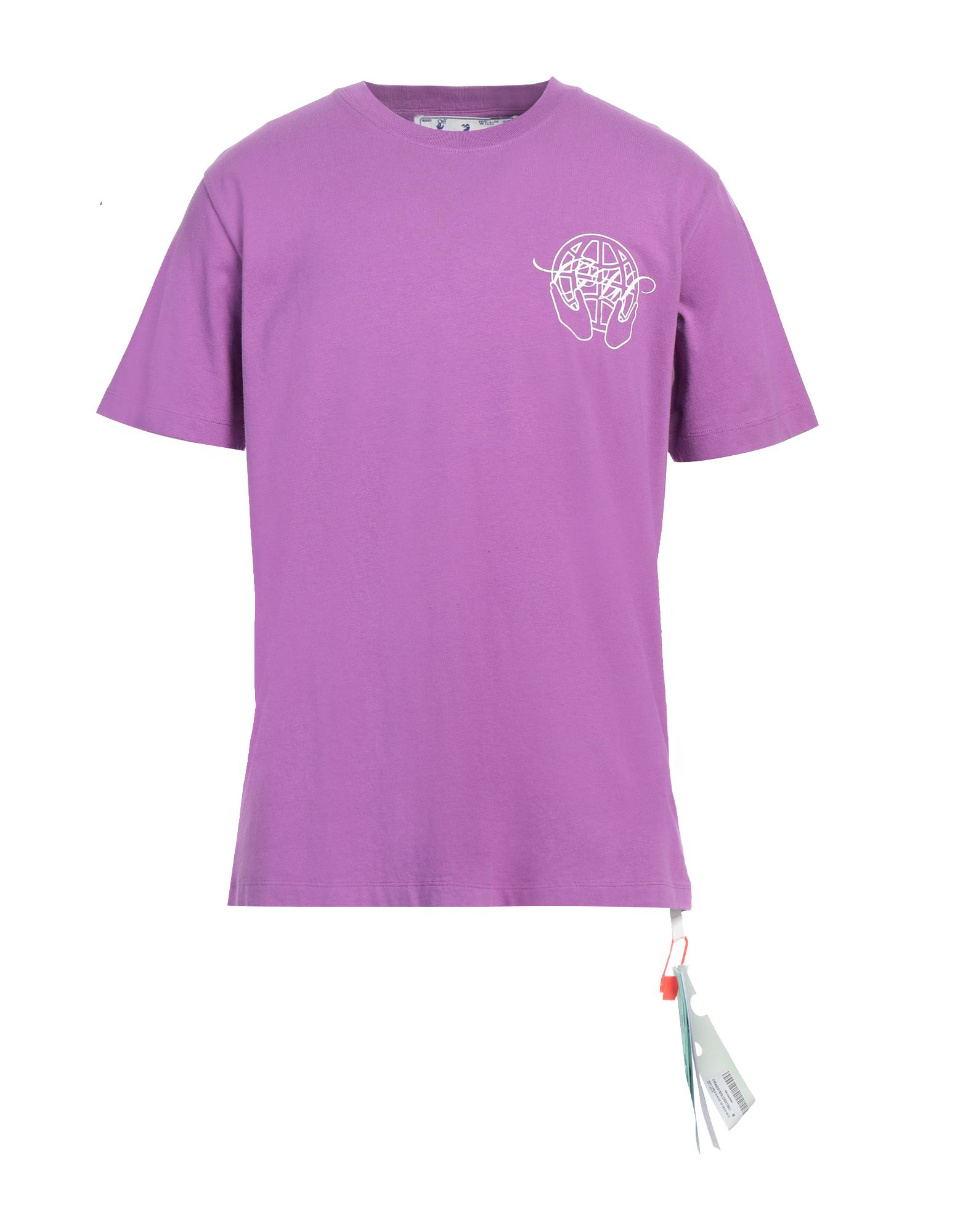 패턴 티셔츠, 저지, 프린트 디테일 솔리드 컬러, 브랜드 로고, 크루넥, 쇼트 슬리브, 세탁기로 세탁, 건조기 사용불가. 이미지