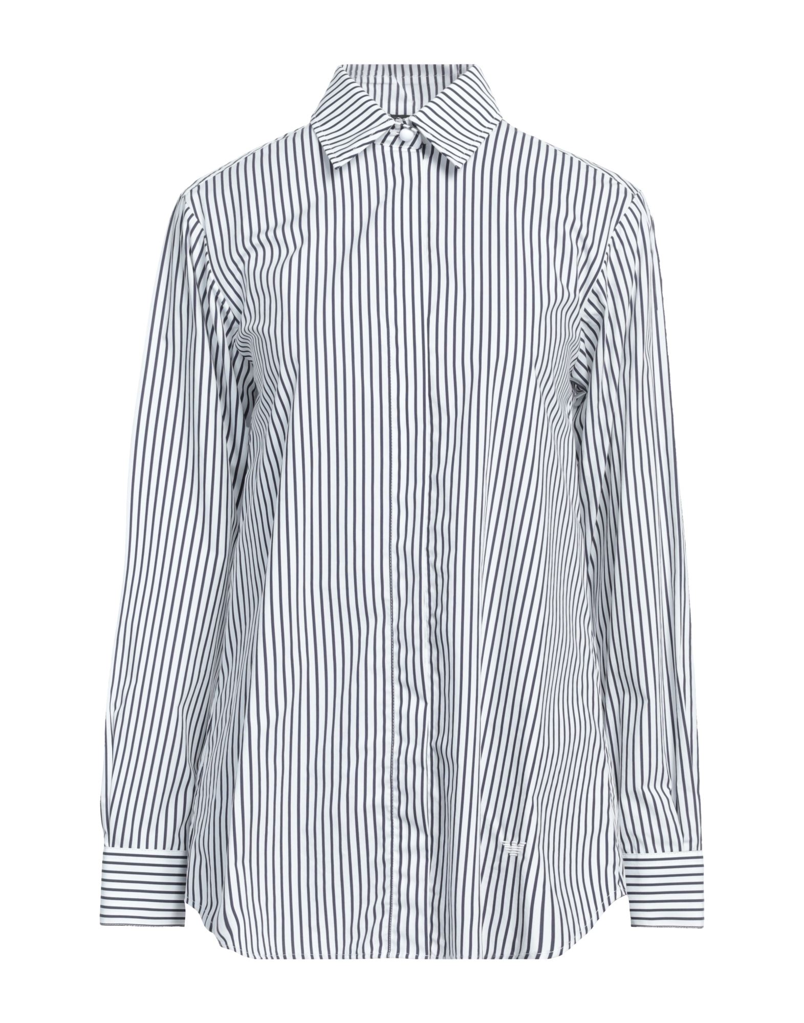 셔츠, 포플린, 스트라이프, 자수 로고 장식, 클래식 칼라, 롱 슬리브, 버튼 커프스, 버튼 여밈, 세탁기로 세탁, 표백 금지, 건조기 사용불가, 이 브랜드는 사이즈가 작게 나옵니다. 이미지