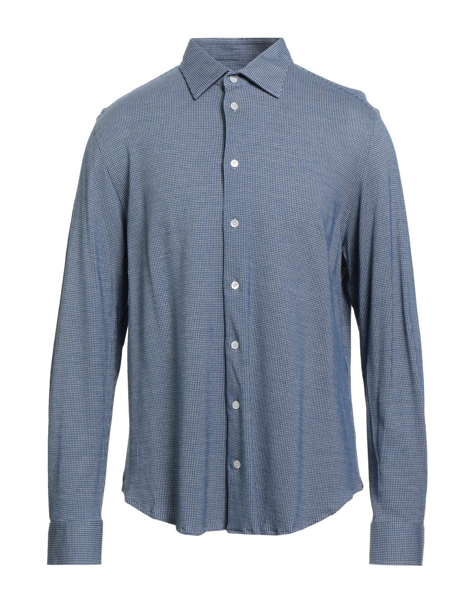 레귤러 셔츠, 우븐, 하운드투스, 장식 부착 없음, 클래식 칼라, 롱 슬리브, 버튼 커프스, 버튼 여밈, 동물성 비섬유 자재 함유, 드라이클리닝, 표백 금지, 건조기 사용불가. 이미지