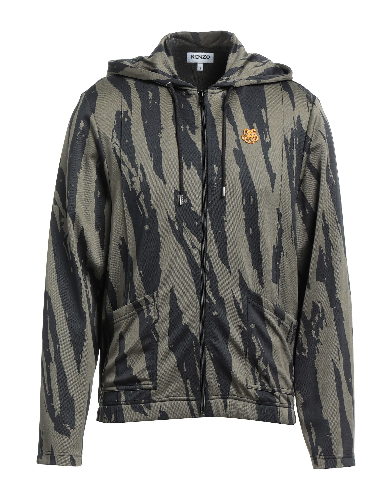 저지, 브랜드 로고, 투톤 패턴, 크루넥, 롱 슬리브, 스트레치. 이미지