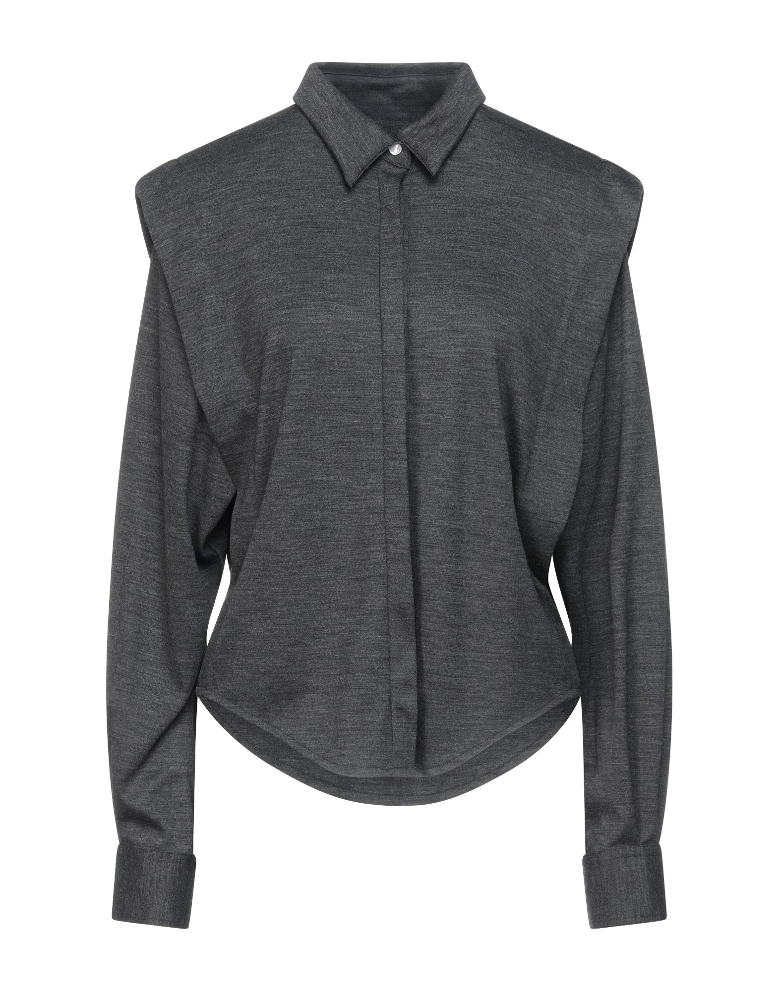 셔츠, 저지, 솔리드 컬러, 장식 부착 없음, 클래식 칼라, 롱 슬리브, 스냅버튼 여밈, 드라이클리닝, 표백 금지, 건조기 사용불가. 이미지