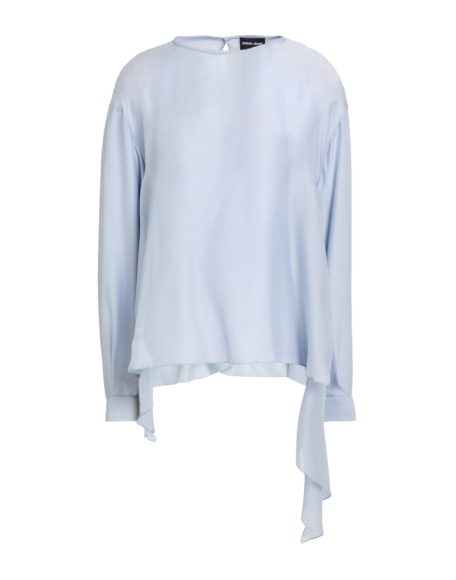 탑, 쉬폰, 솔리드 컬러, 장식 부착 없음, 크루넥, 롱 슬리브, 드라이클리닝, 표백 금지, 건조기 사용불가, 이 브랜드는 사이즈가 작게 나옵니다. 이미지