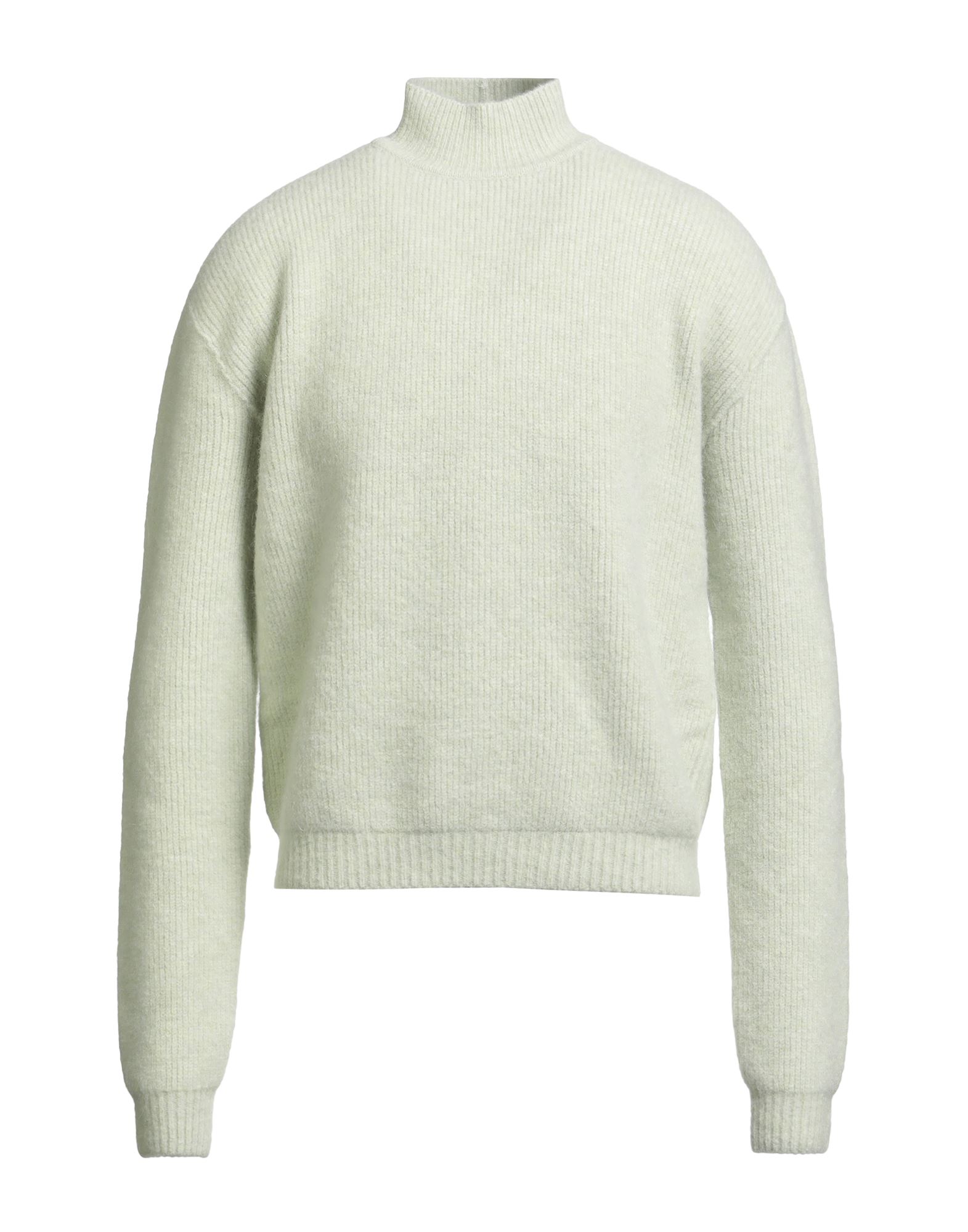 니트 소재, 라이트웨이트 니트, 스트레치 패브릭, 장식 부착 없음, 솔리드 컬러, 터틀넥, 롱 슬리브, 손세탁 또는 드라이클리닝, 표백 금지, 건조기 사용불가. 이미지