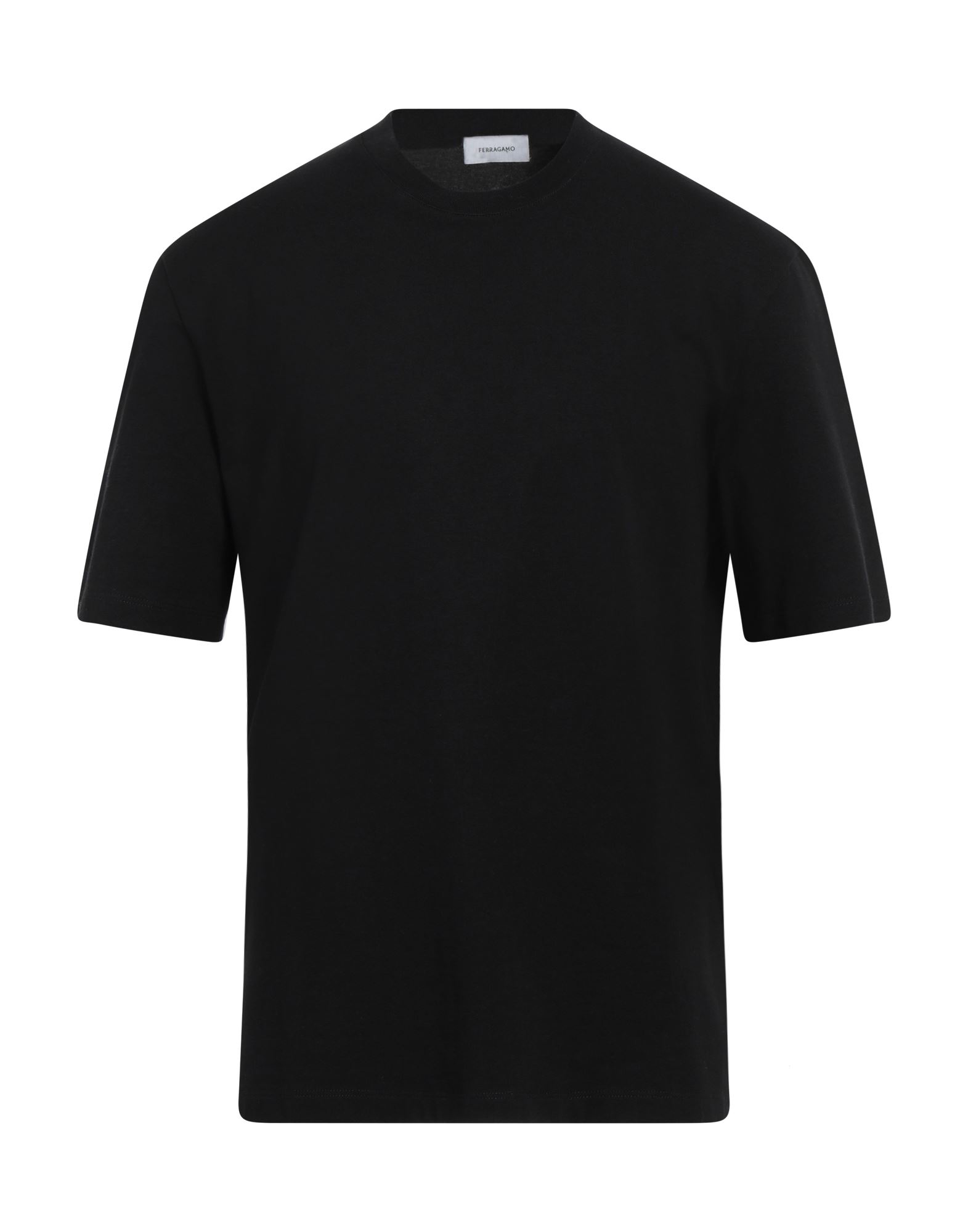 베이직 티, 저지, 솔리드 컬러, 브랜드 로고, 크루넥, 쇼트 슬리브, 손세탁 또는 드라이클리닝, 표백 금지, 건조기 사용불가. 이미지