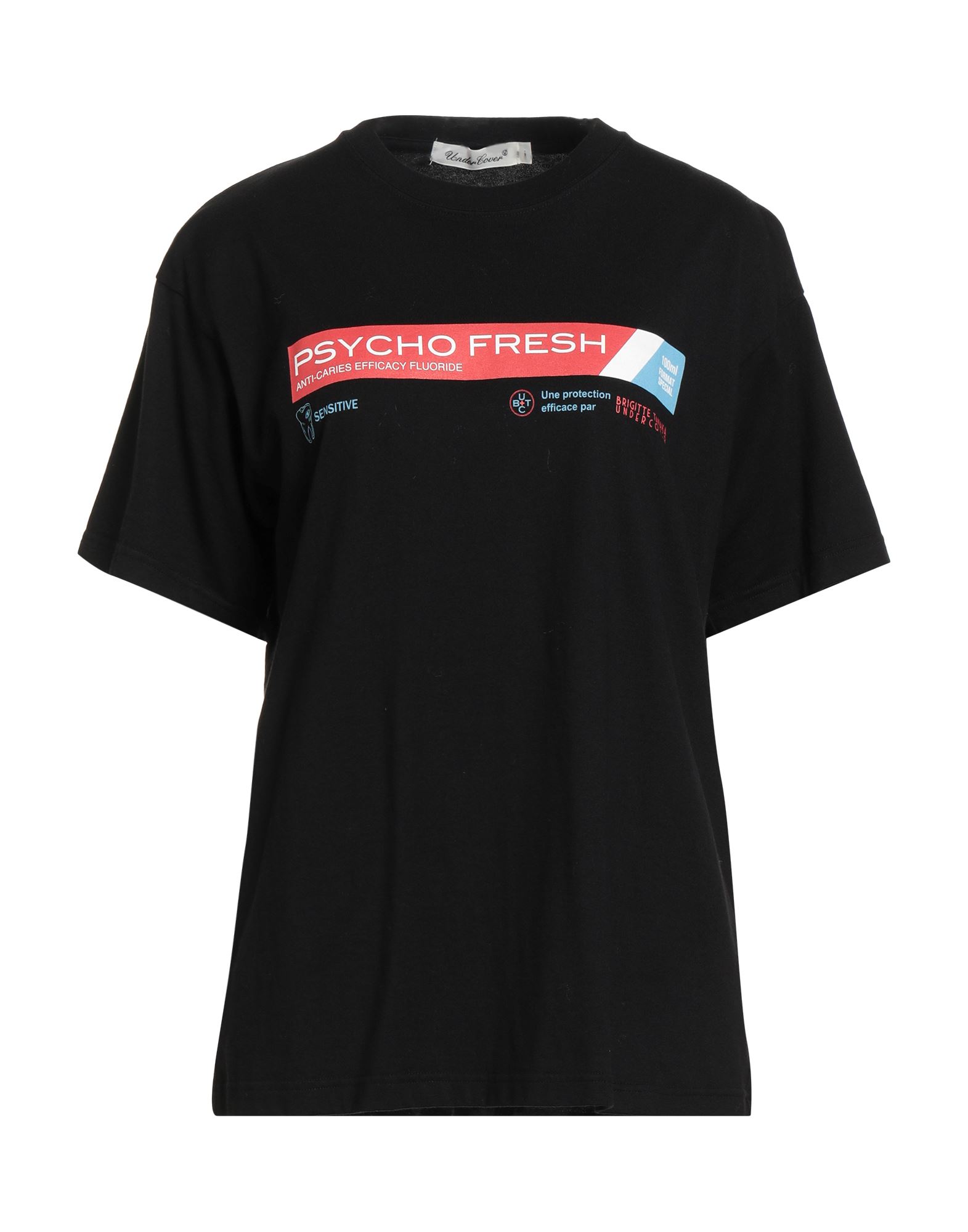 패턴 티셔츠, 저지, 프린트 디테일 솔리드 컬러, 장식 부착 없음, 크루넥, 쇼트 슬리브, 세탁기로 세탁, 표백 금지, 건조기 사용불가. 이미지