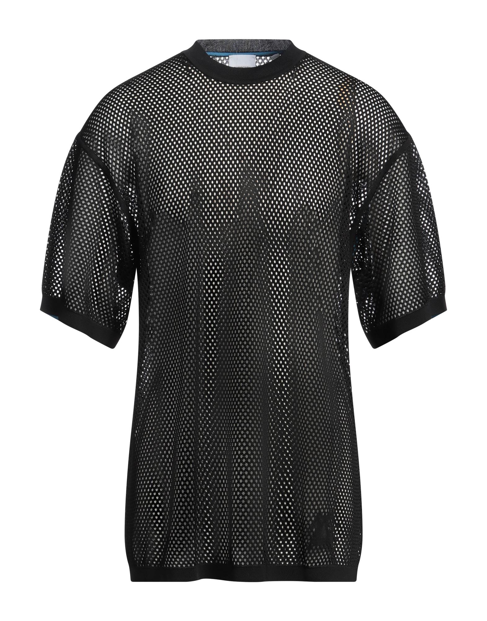 티셔츠, 저지, 퍼포레이트, 솔리드 컬러, 장식 부착 없음, 크루넥, 쇼트 슬리브, 드라이클리닝, 표백 금지, 건조기 사용불가. 이미지