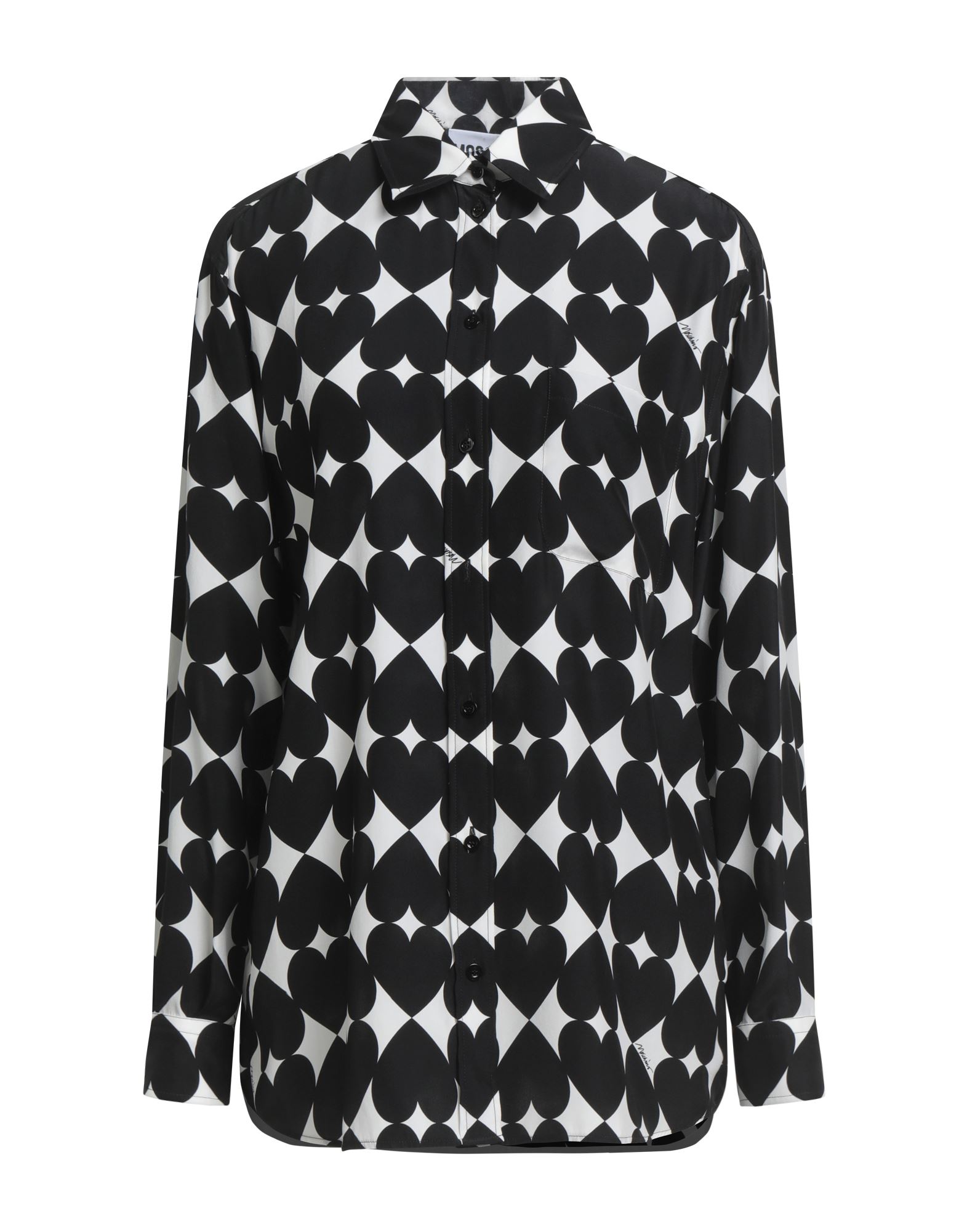 셔츠, 크레이프 드 신, 투톤 패턴, 브랜드 로고, 클래식 칼라, 롱 슬리브, 버튼 커프스, 버튼 여밈, 포켓 1개, 동물성 비섬유 자재 함유, 드라이클리닝, 표백 금지, 건조기 사용불가. 이미지