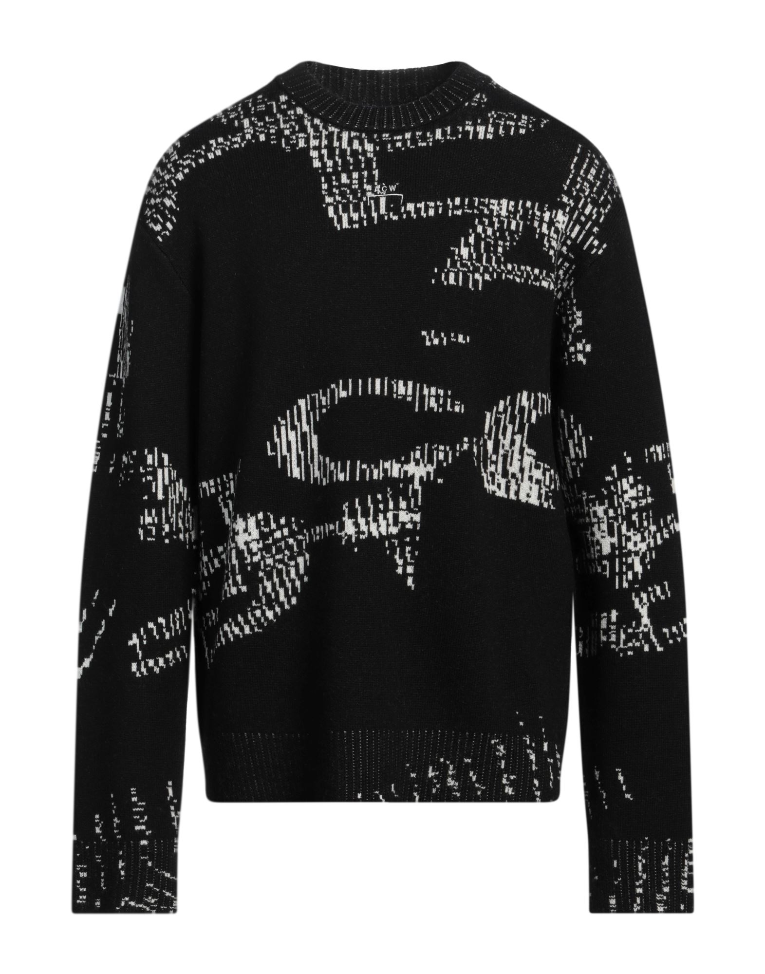 니트 소재, 라이트웨이트 니트, 투톤 패턴, 장식 부착 없음, 크루넥, 롱 슬리브, 손세탁 또는 드라이클리닝, 표백 금지, 건조기 사용불가. 이미지