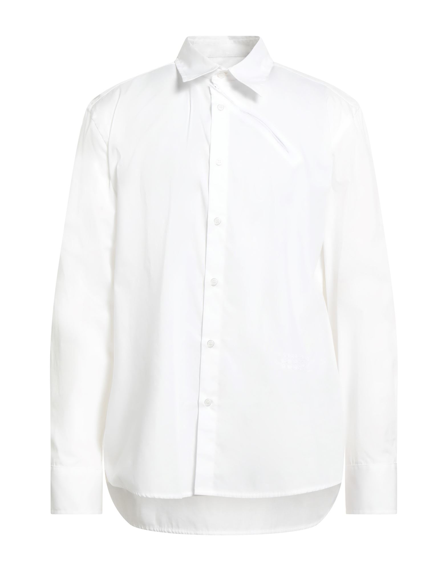 레귤러 셔츠, 우븐, 솔리드 컬러, 자수 로고 장식, 클래식 칼라, 롱 슬리브, 버튼 커프스, 버튼 여밈, 세탁기 세탁 또는 드라이클리닝, 표백 금지, 건조기 사용불가. 이미지