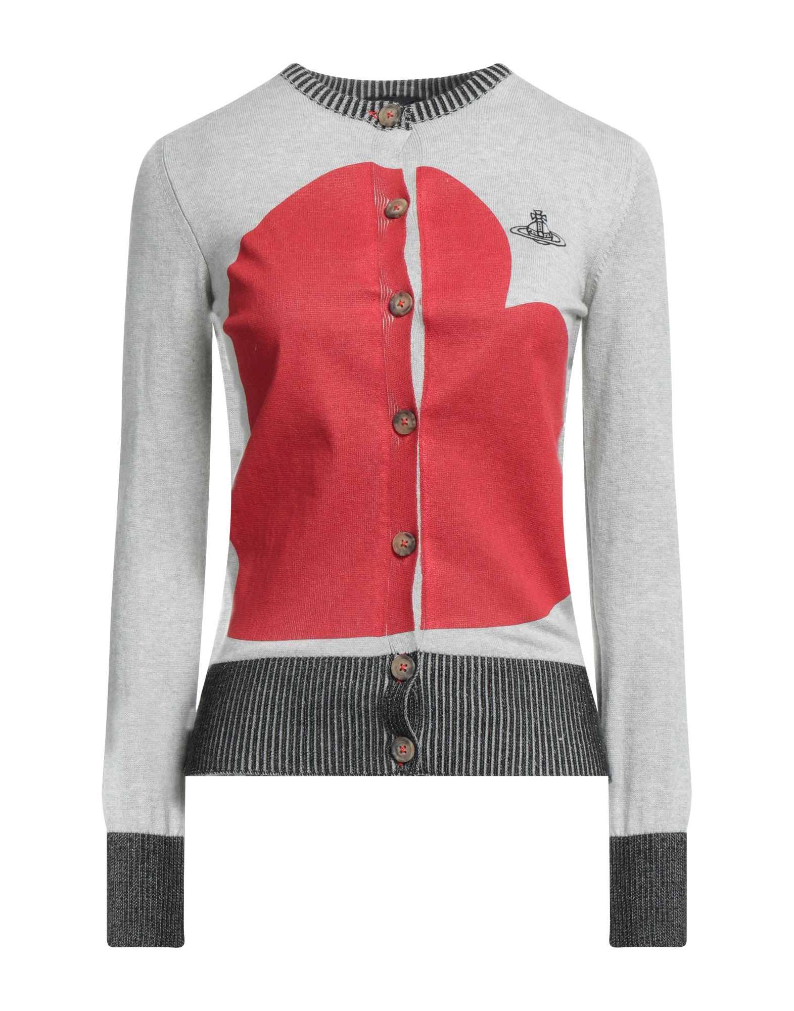 니트 소재, 버튼 여밈, 라운드 네크라인, 멀티컬러 패턴, 롱 슬리브. 이미지