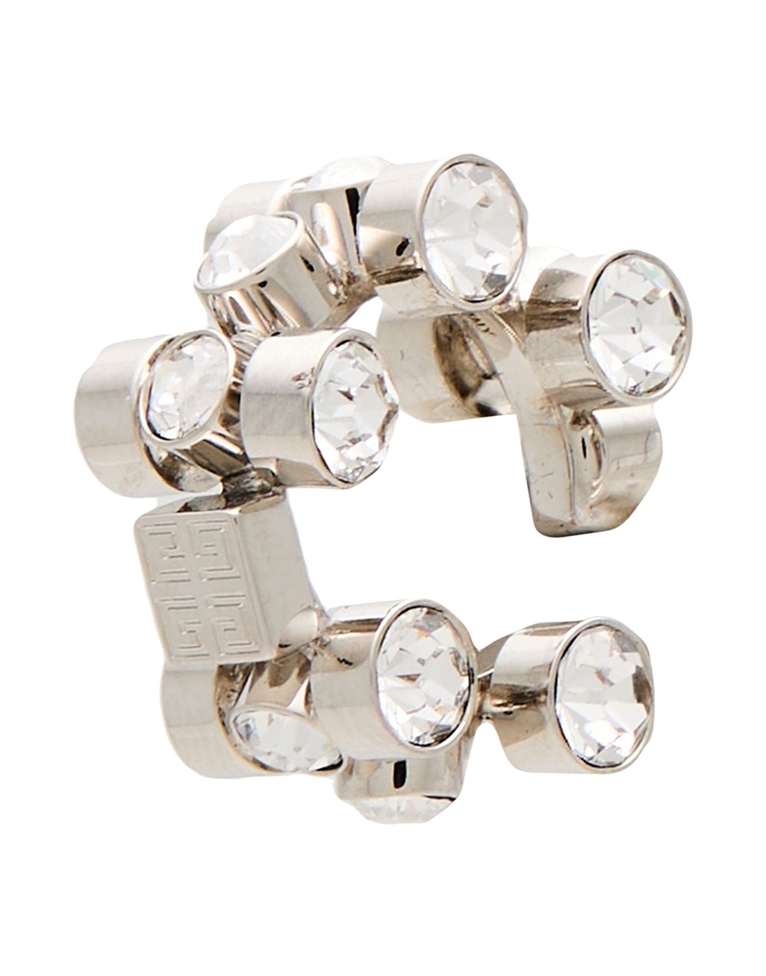 싱글 이어링, 메탈, 크리스탈, 클로져 없음. 이미지